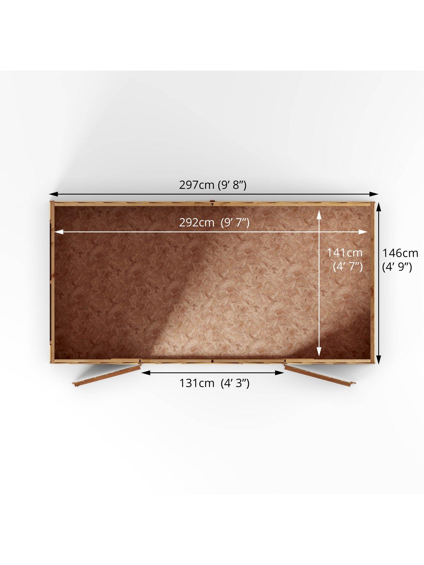 Image 6 of 7 of MERCIA 5 x 10ft Overlap Apex Workshop