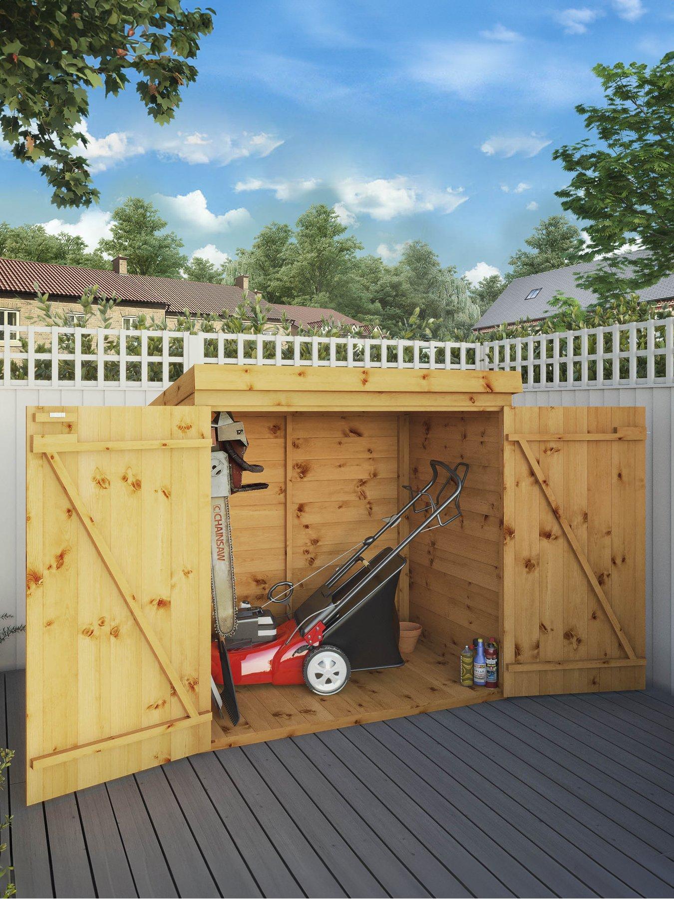 undefined 3 x 5ft Tongue  &  Groove Pent Mower Store