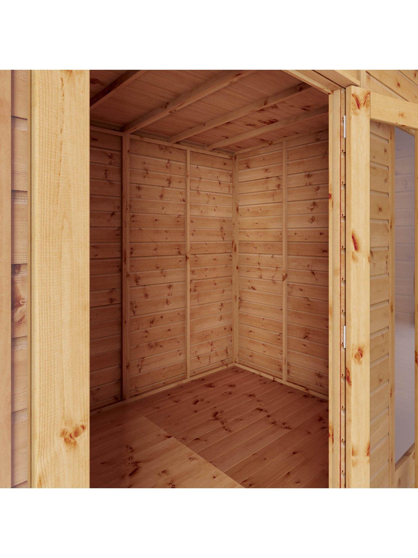 Image 4 of 7 of MERCIA 12 x 6ft Maine Pent Summerhouse With Side Shed - PEFC Certified