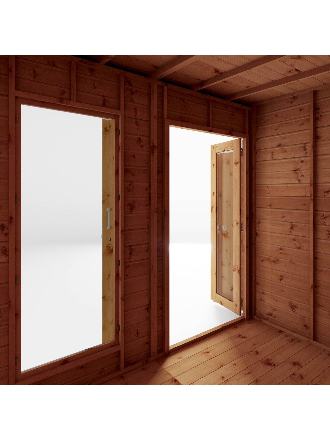 Image 5 of 7 of MERCIA 12 x 6ft Maine Pent Summerhouse With Side Shed - PEFC Certified