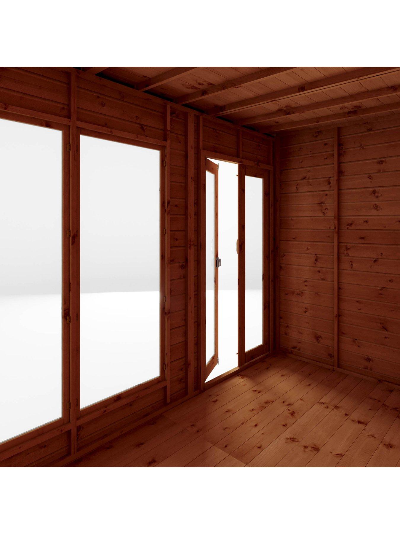 Image 5 of 7 of MERCIA 14 x 6ft Maine Pent Summerhouse With Side Shed - PEFC Certified