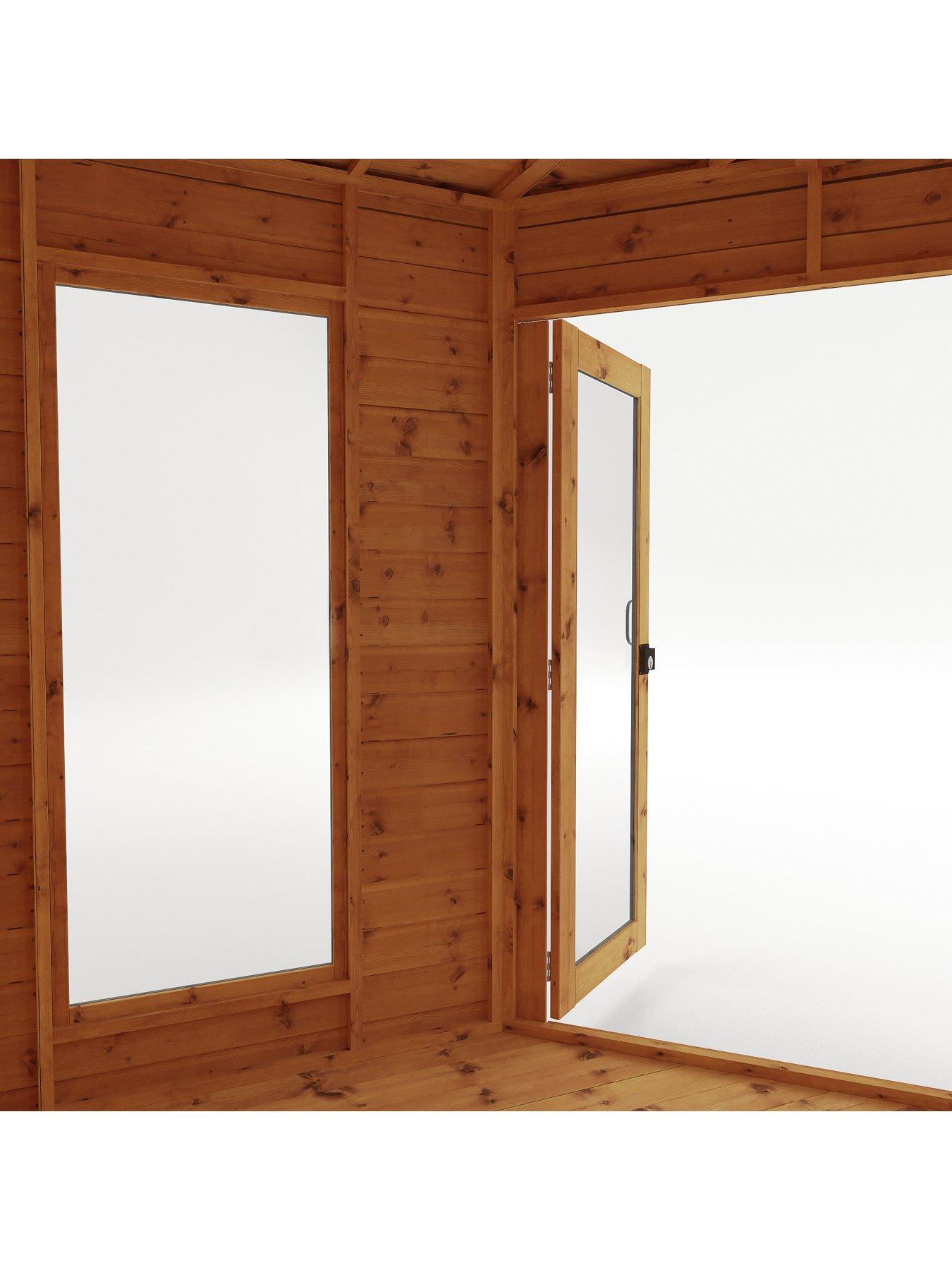 Image 4 of 7 of MERCIA 8 x 12ft Premium Corner Summerhouse With Side Shed - PEFC Certified