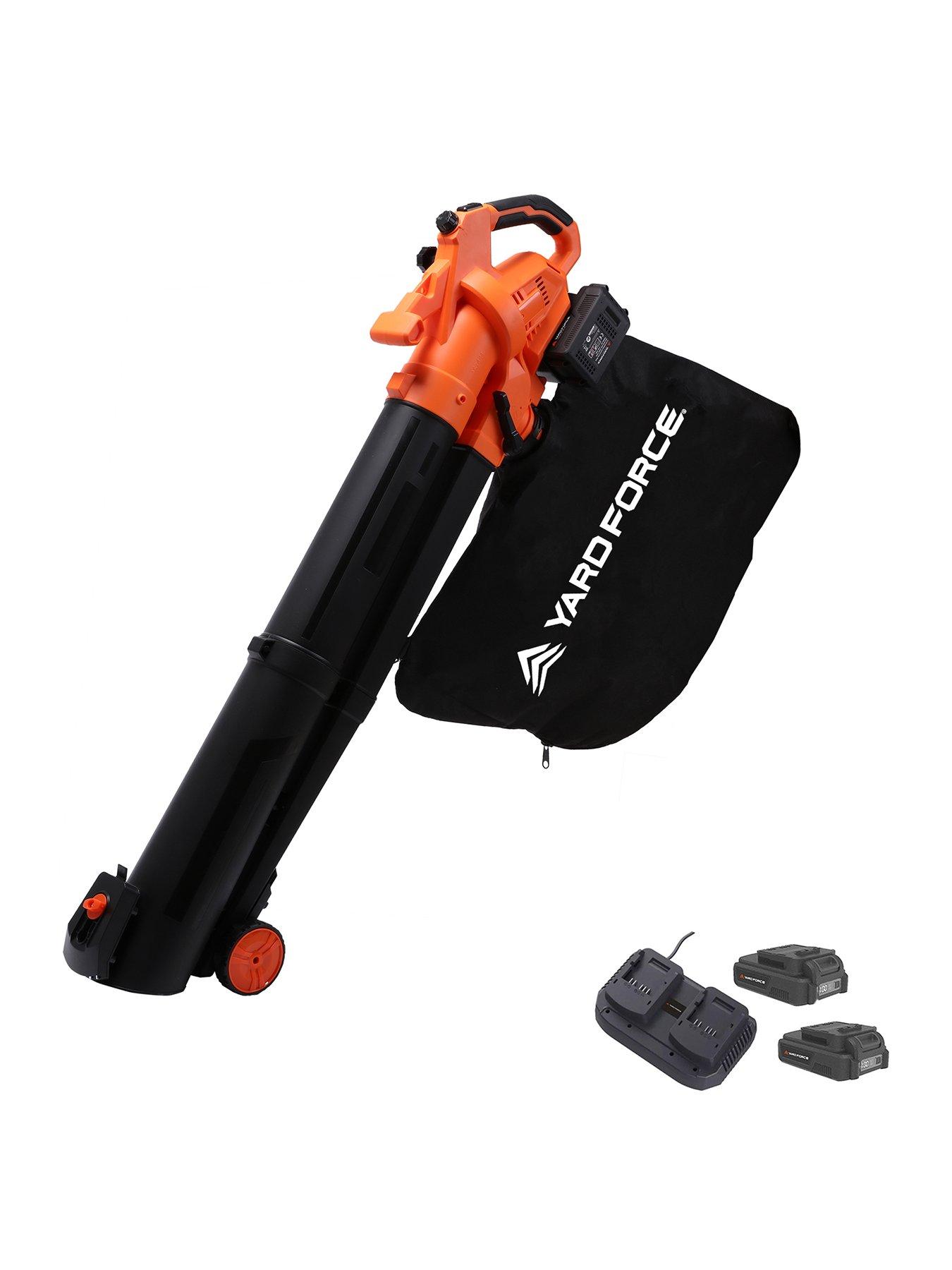 Yard Force LB C20C 40V (2x20V) Cordless Blower  &  Vacuum with large 45L collection bag and 15:1 mulching ratio