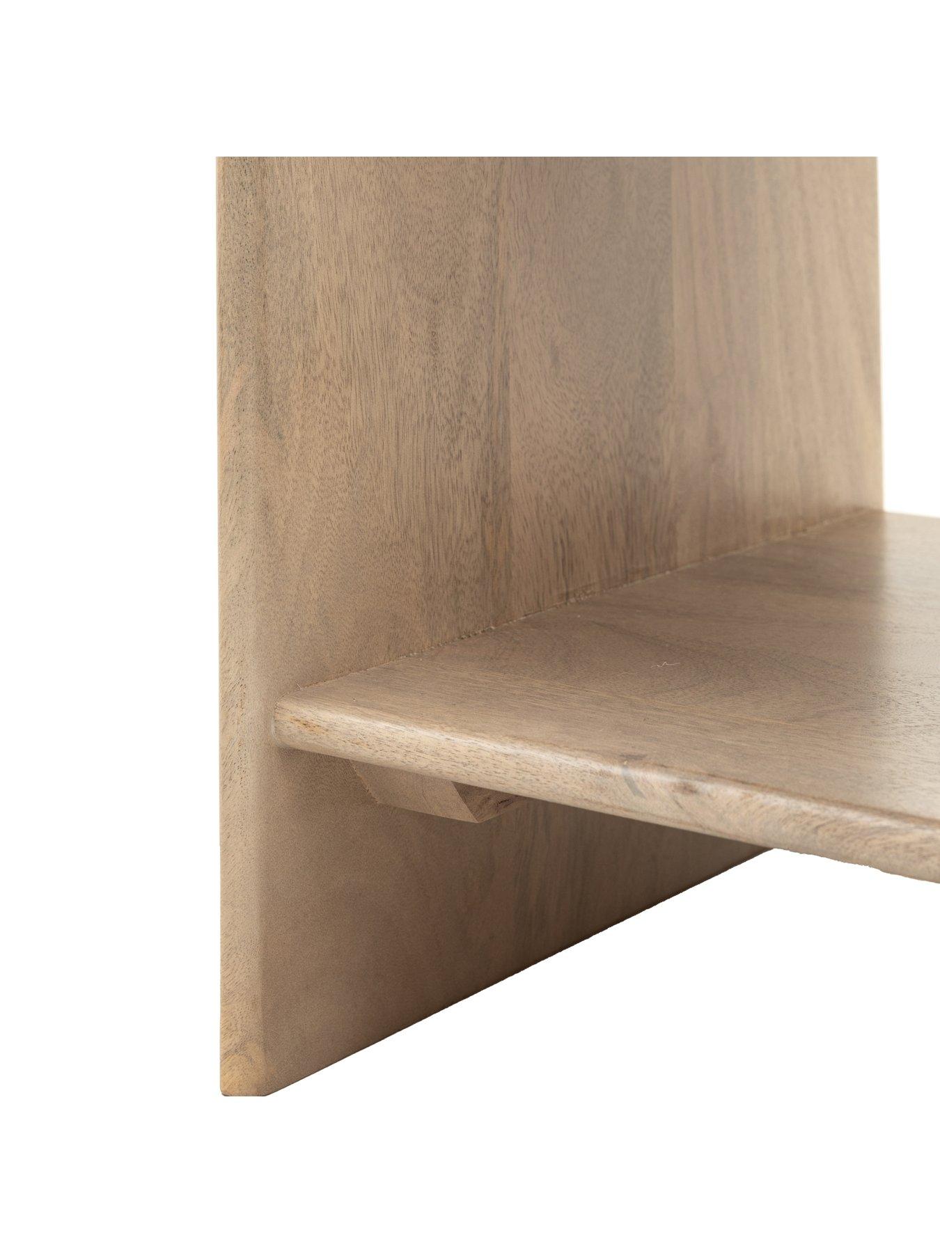 Image 7 of 7 of Gallery Direct Tahira 1 Drawer Bed Side Table - with Mango Wood