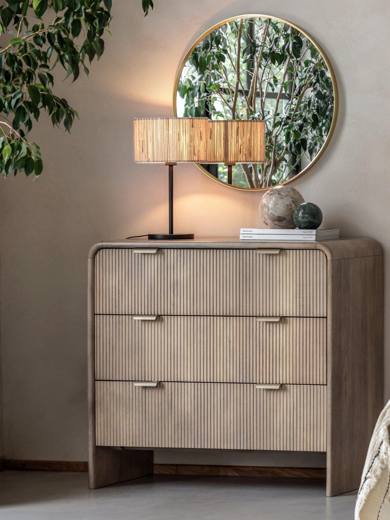Gallery Direct Tahira 3 Drawer Chest - With Mango Wood thumbnail