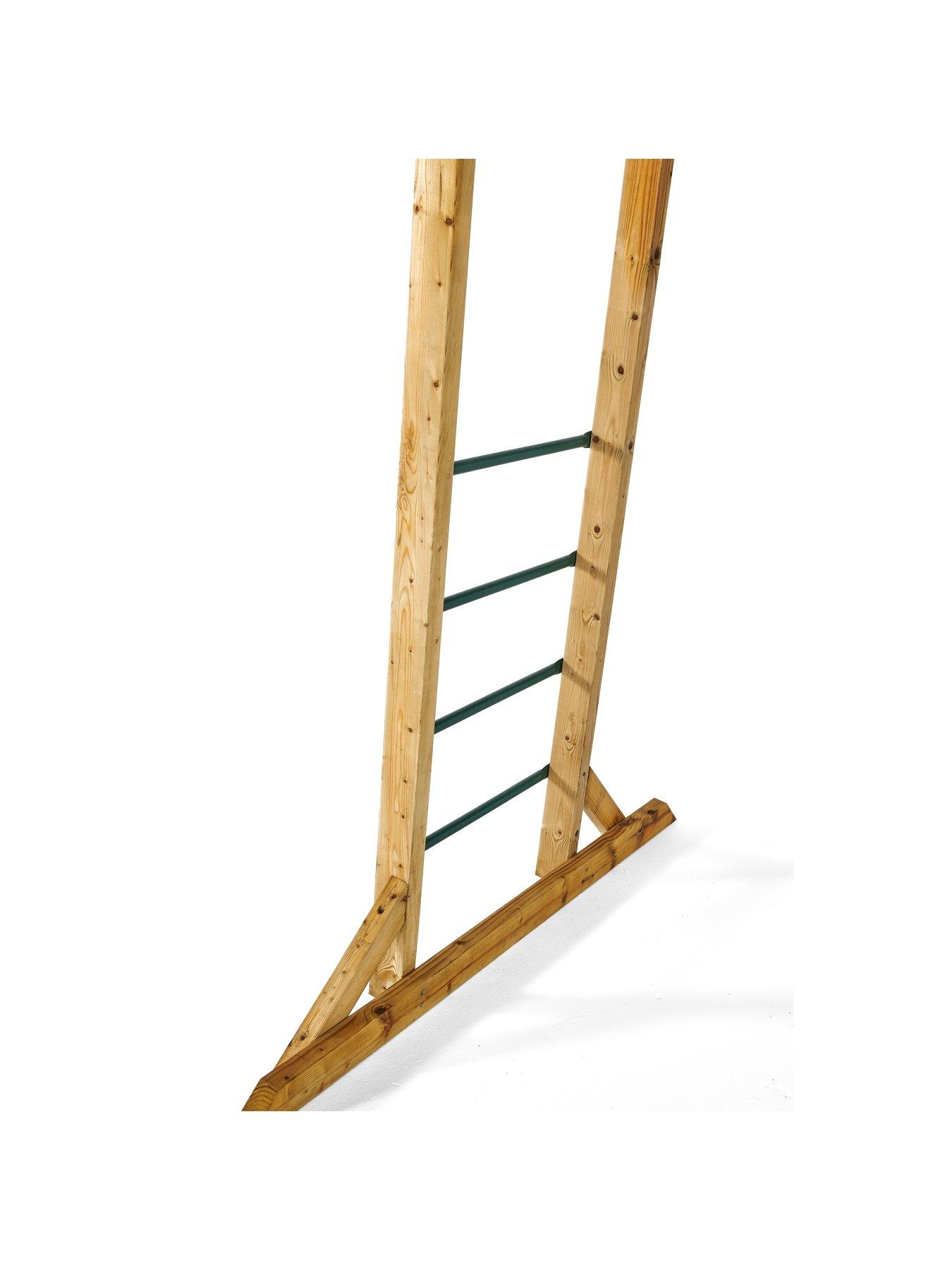 Image 3 of 6 of Plum Wooden Monkey Bars - Free Standing