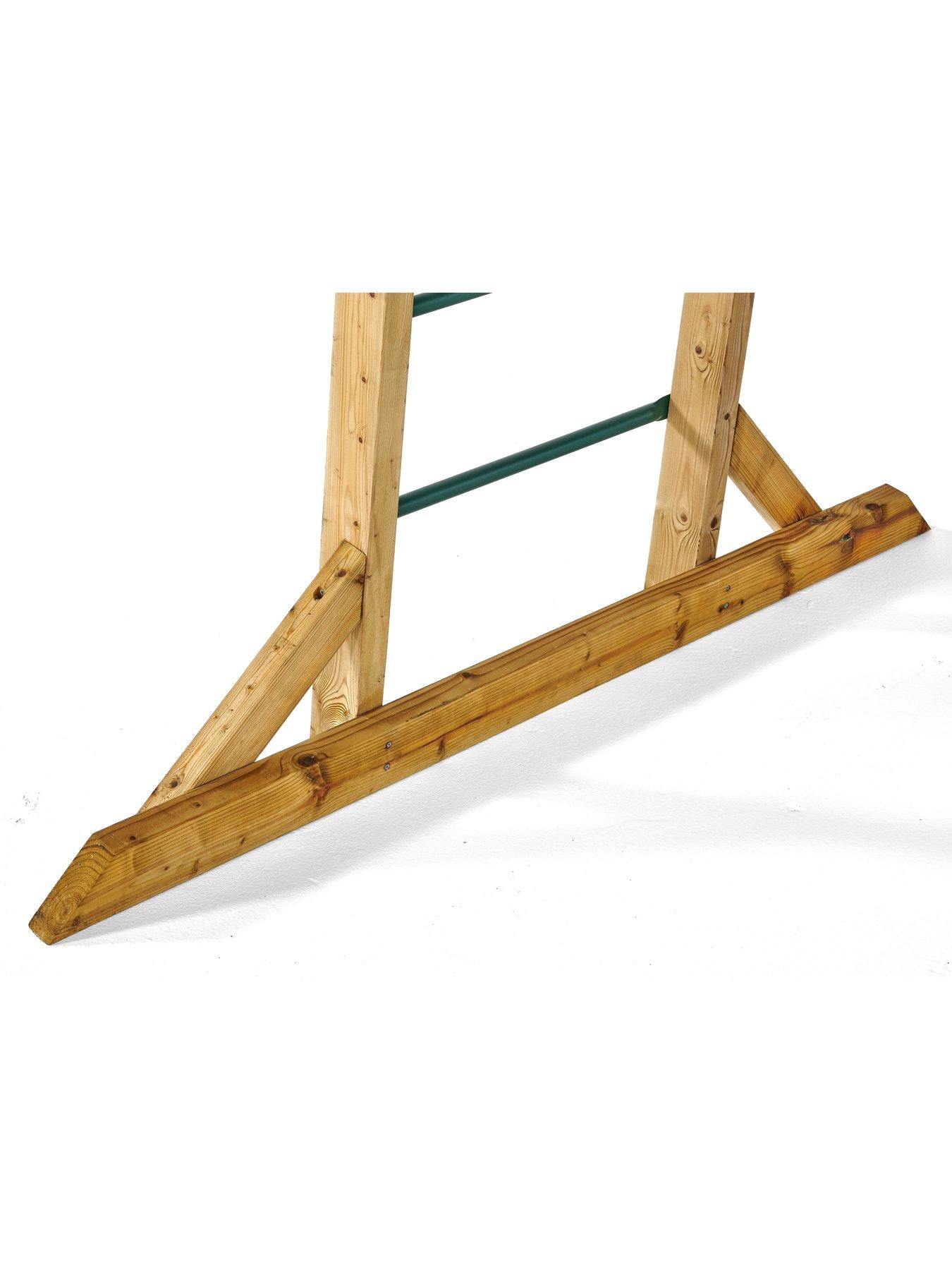 Image 4 of 6 of Plum Wooden Monkey Bars - Free Standing