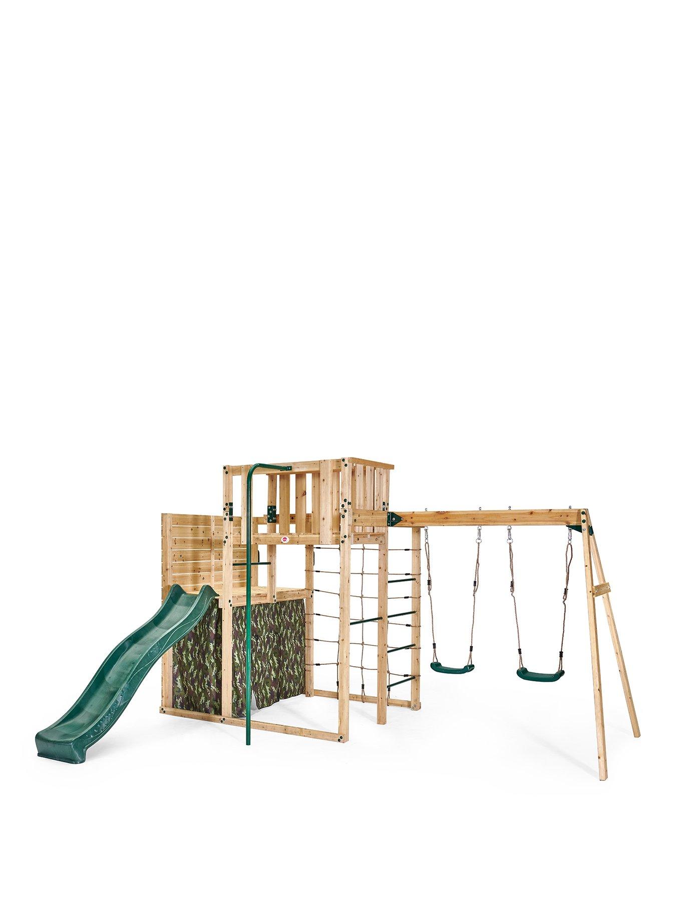 undefined Wooden Climbing Cube XL with Swing Arm