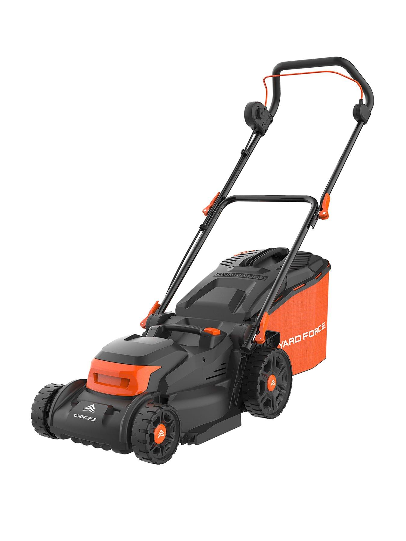 undefined 1600W 37cm Electric Lawnmower with 40L Grass Bag and Rear Roller - EM N37B