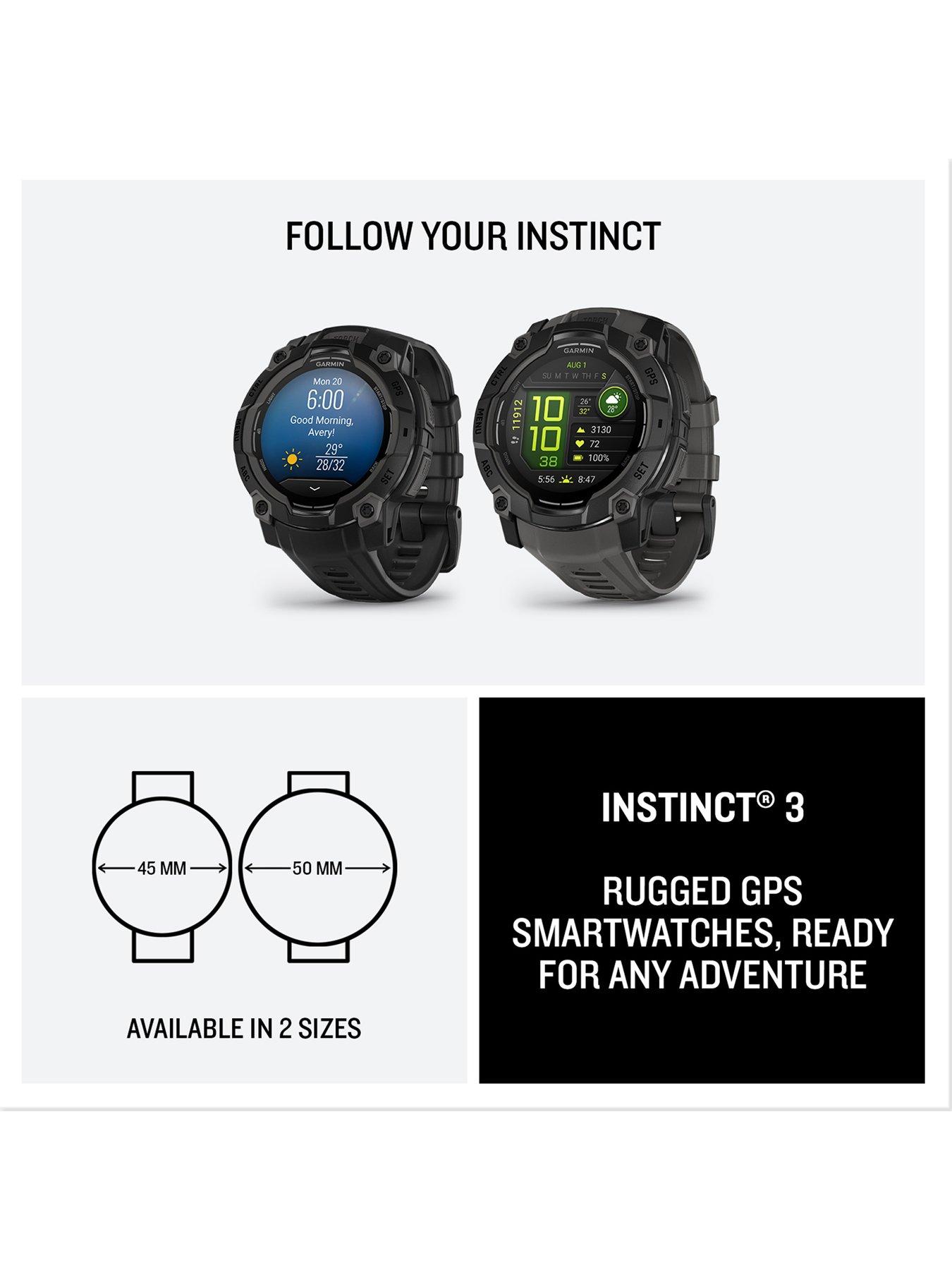 Image 7 of 8 of Garmin Instinct 3, AMOLED, 50mm, Black