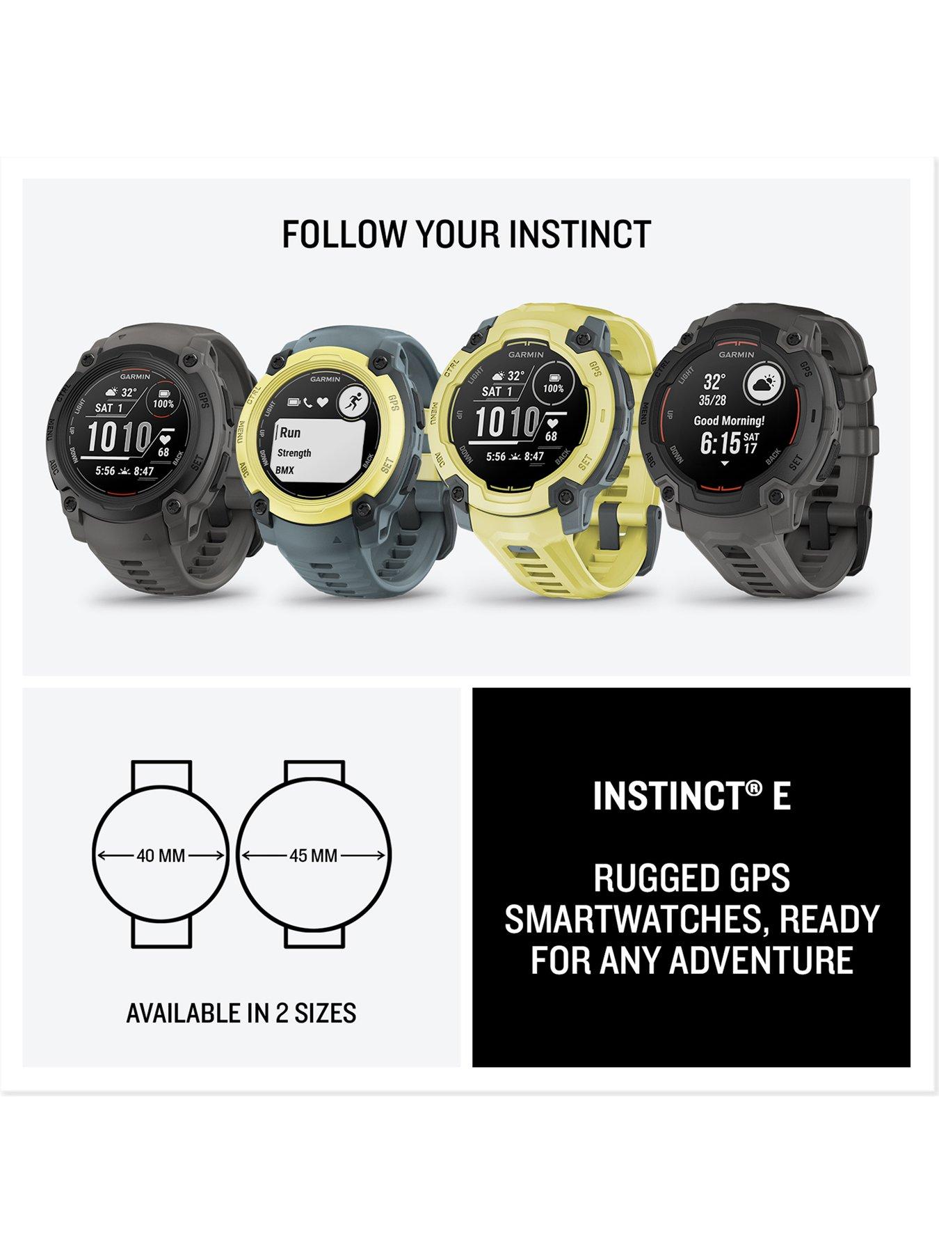 Image 7 of 8 of Garmin Instinct E, 40mm, Electric Lime