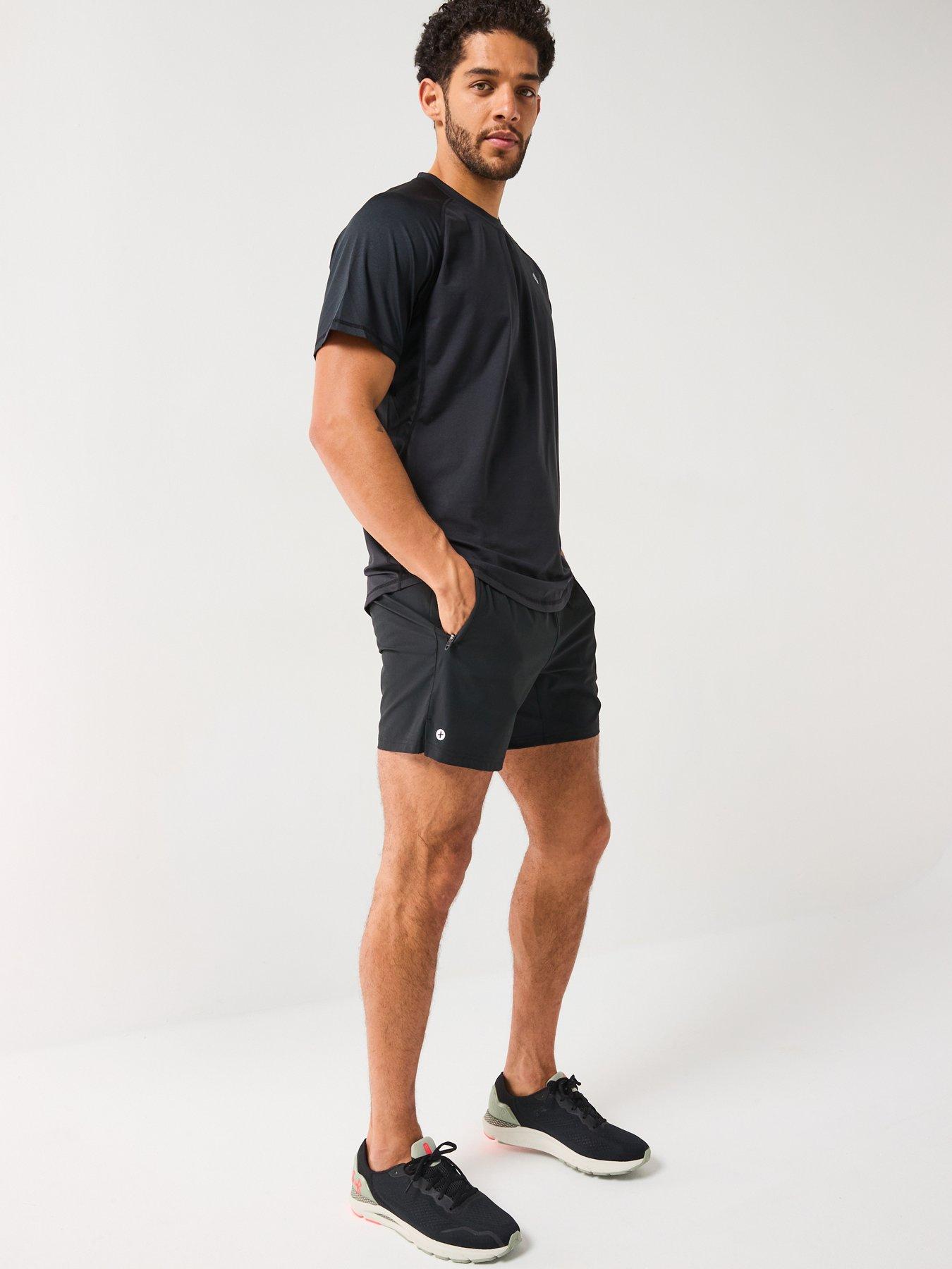 Image 3 of 4 of Gym + Coffee Men's Training Essential 6 Inch Shorts - Black
