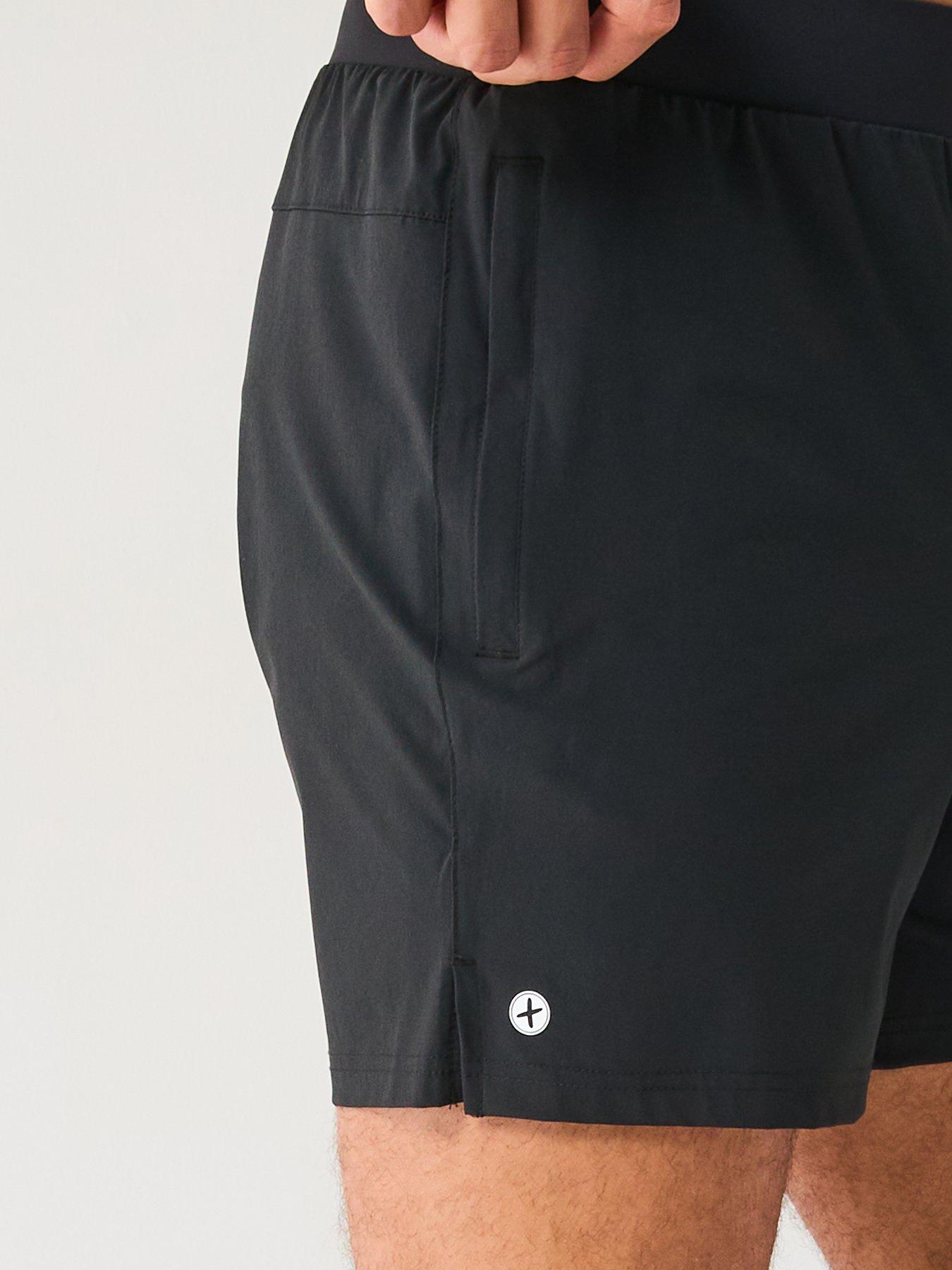 Image 4 of 4 of Gym + Coffee Men's Training Essential 6 Inch Shorts - Black