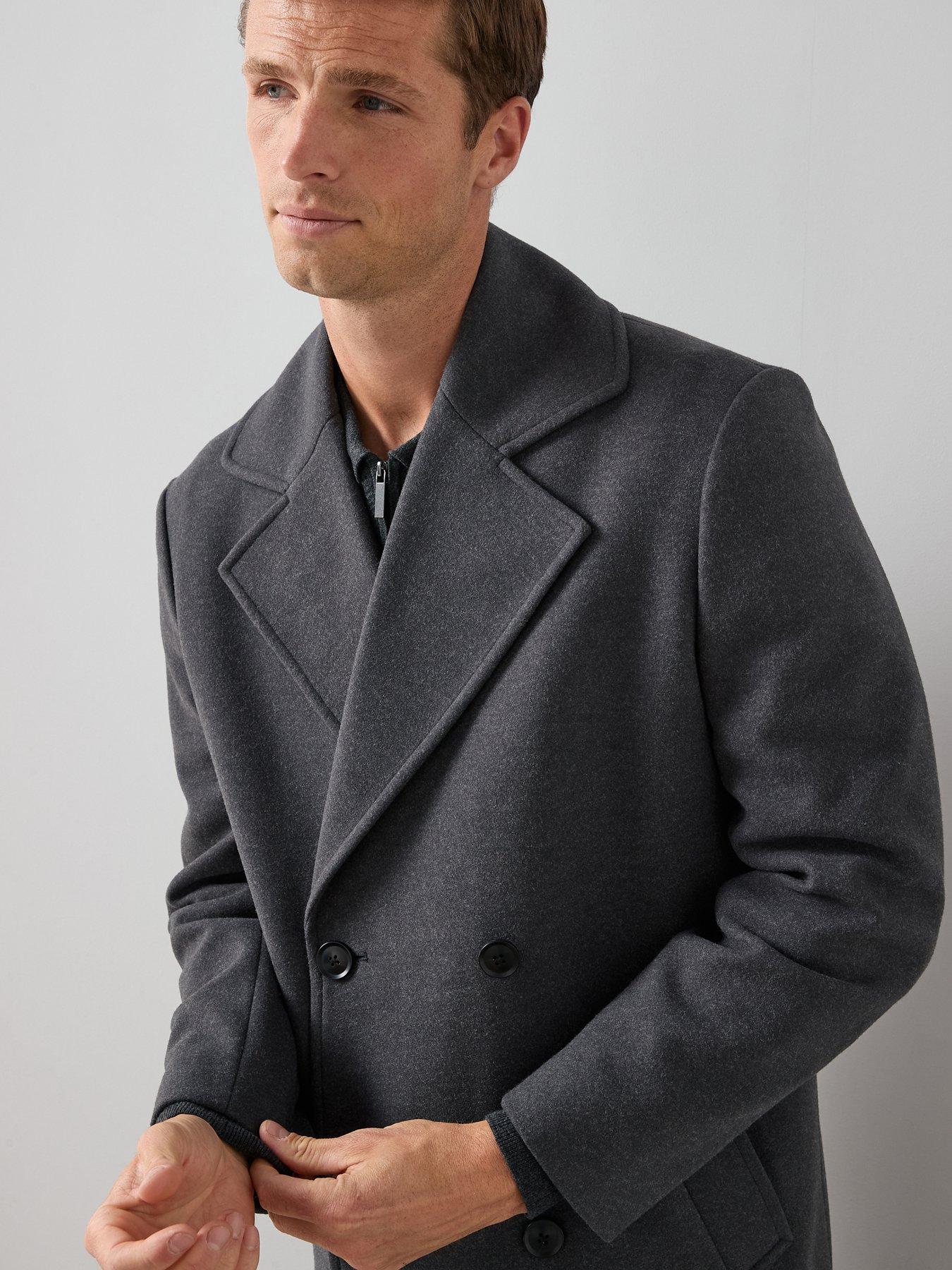 The Very Collection Relaxed Fit Double Breasted Overcoat