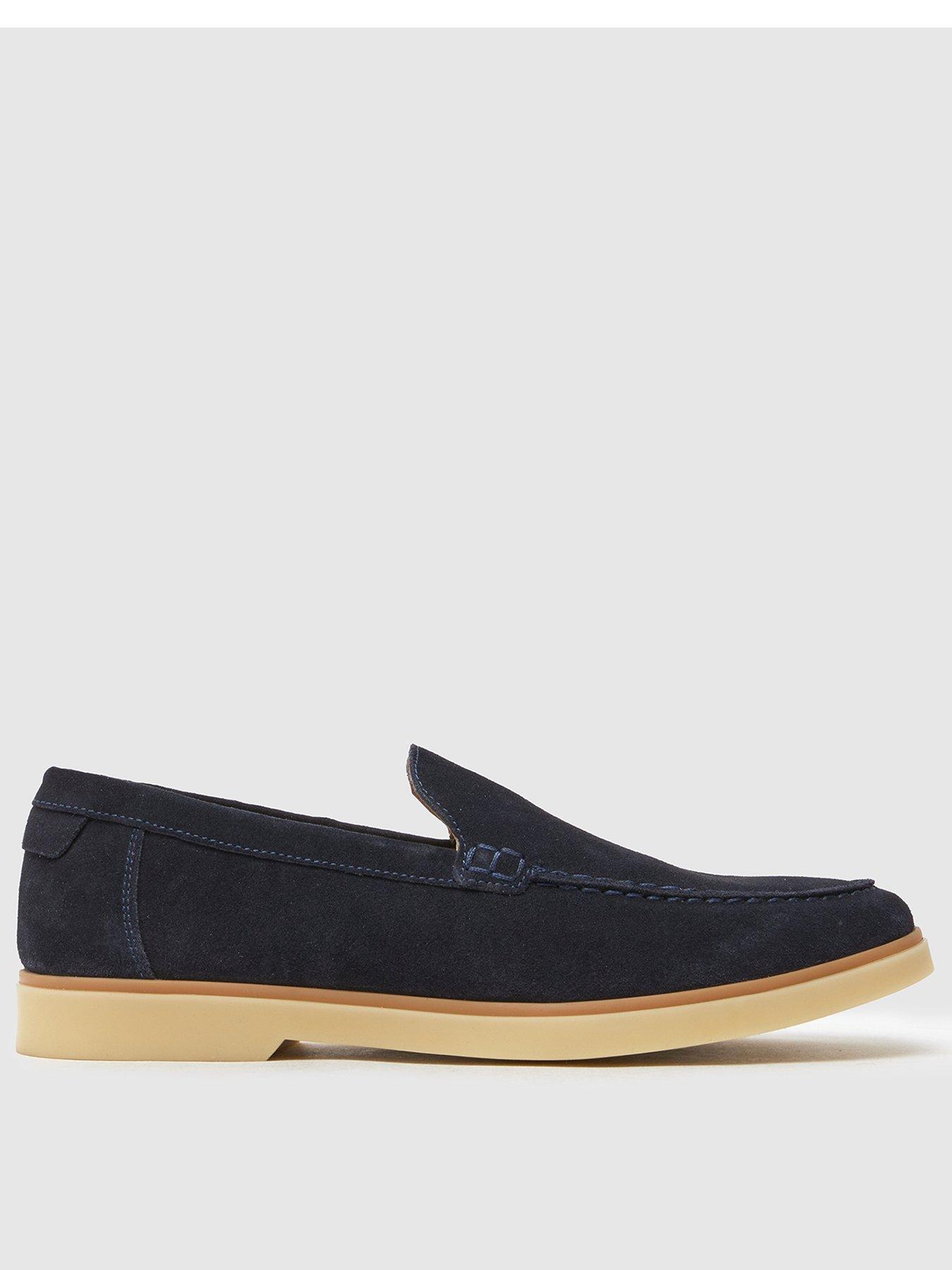 undefined Riggs Suede Loafer- Navy