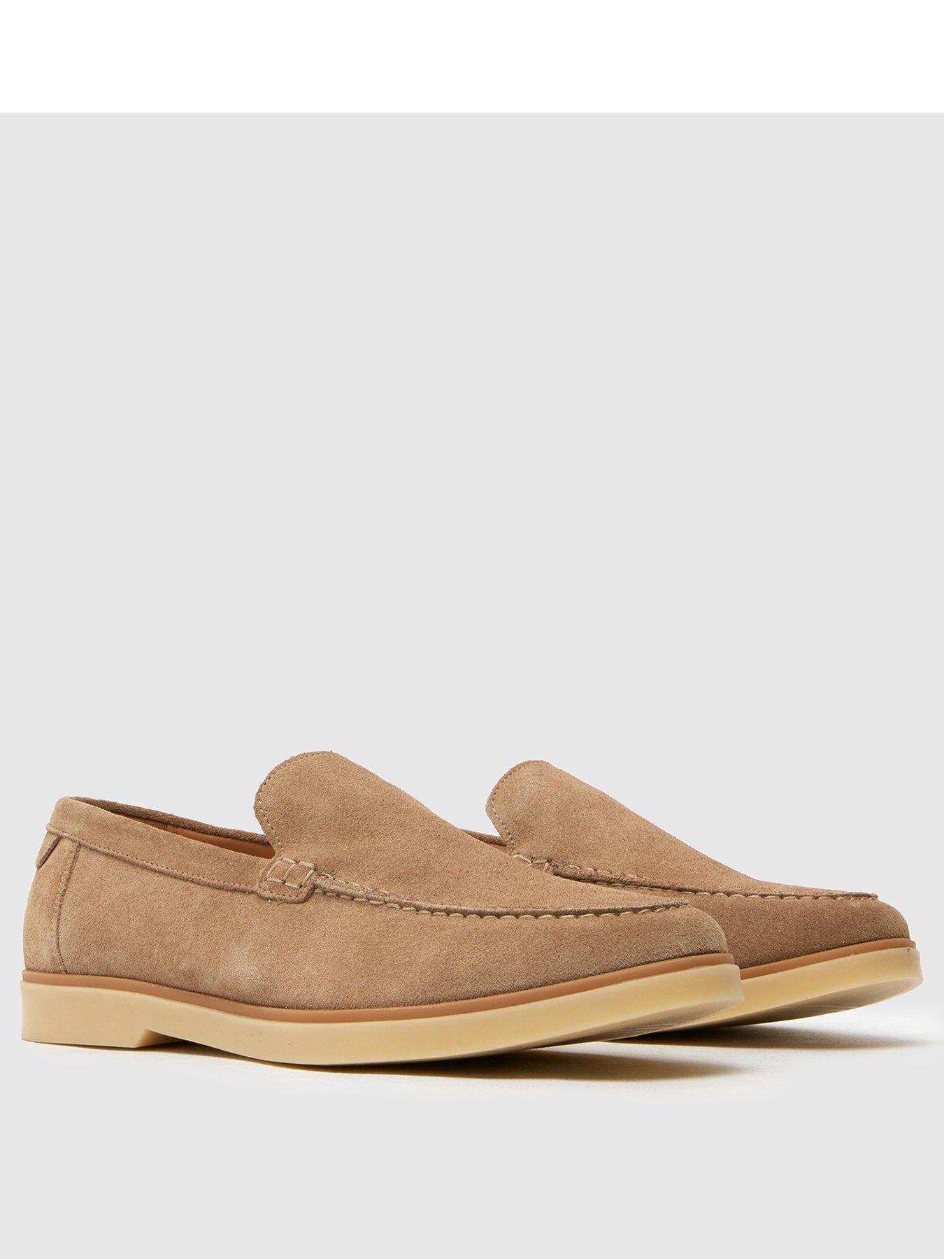 Image 2 of 4 of Schuh Riggs Suede Loafers - Light Brown