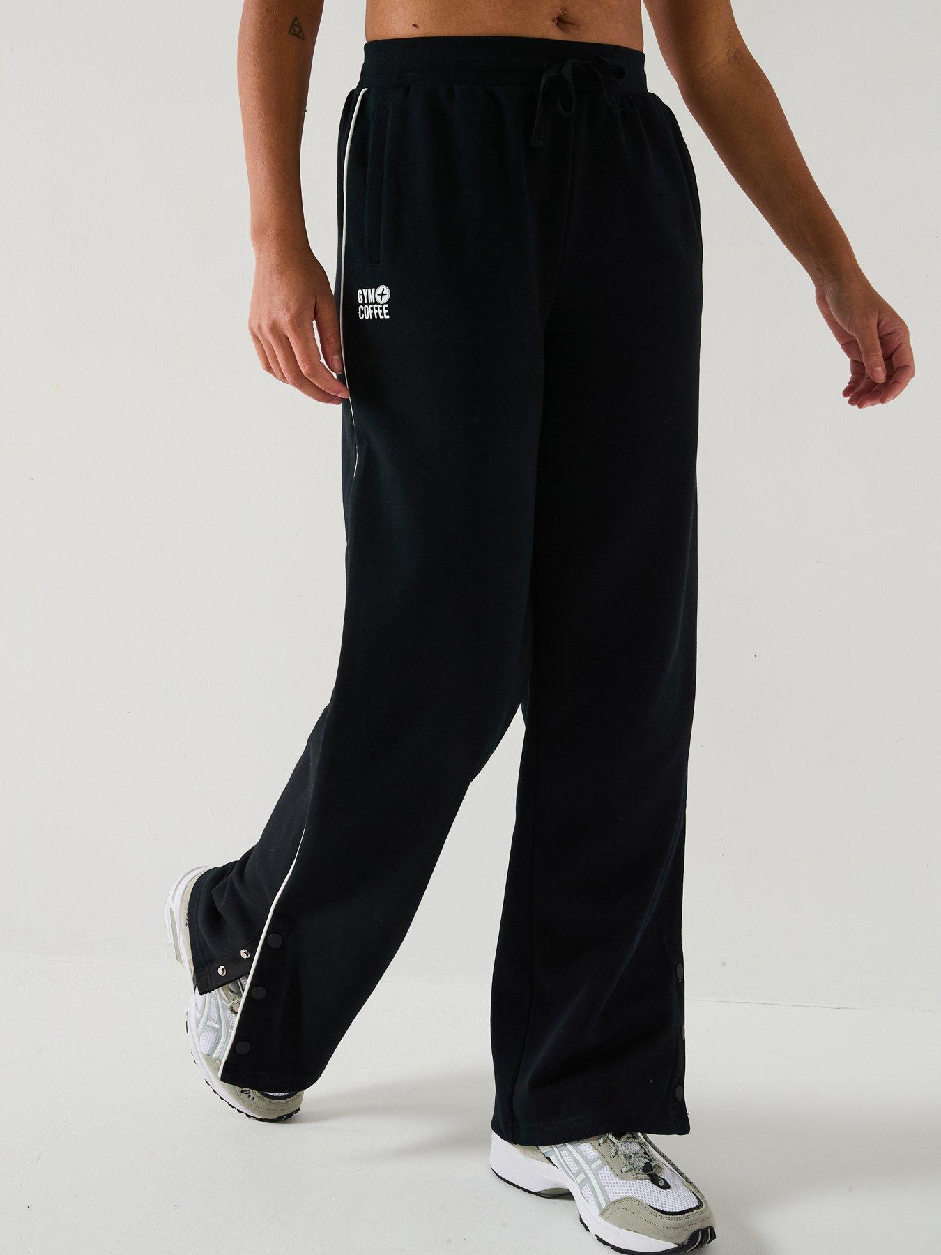 undefined Womens Training Snap Joggers - Black