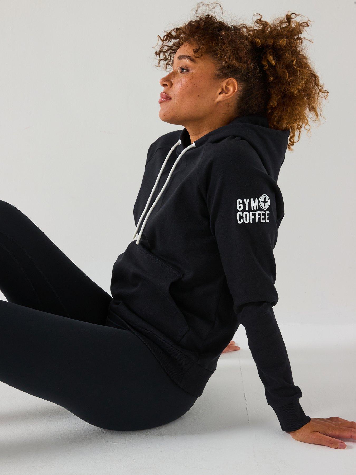 Image 4 of 6 of Gym + Coffee Womens Training Chill Hoodie - Black