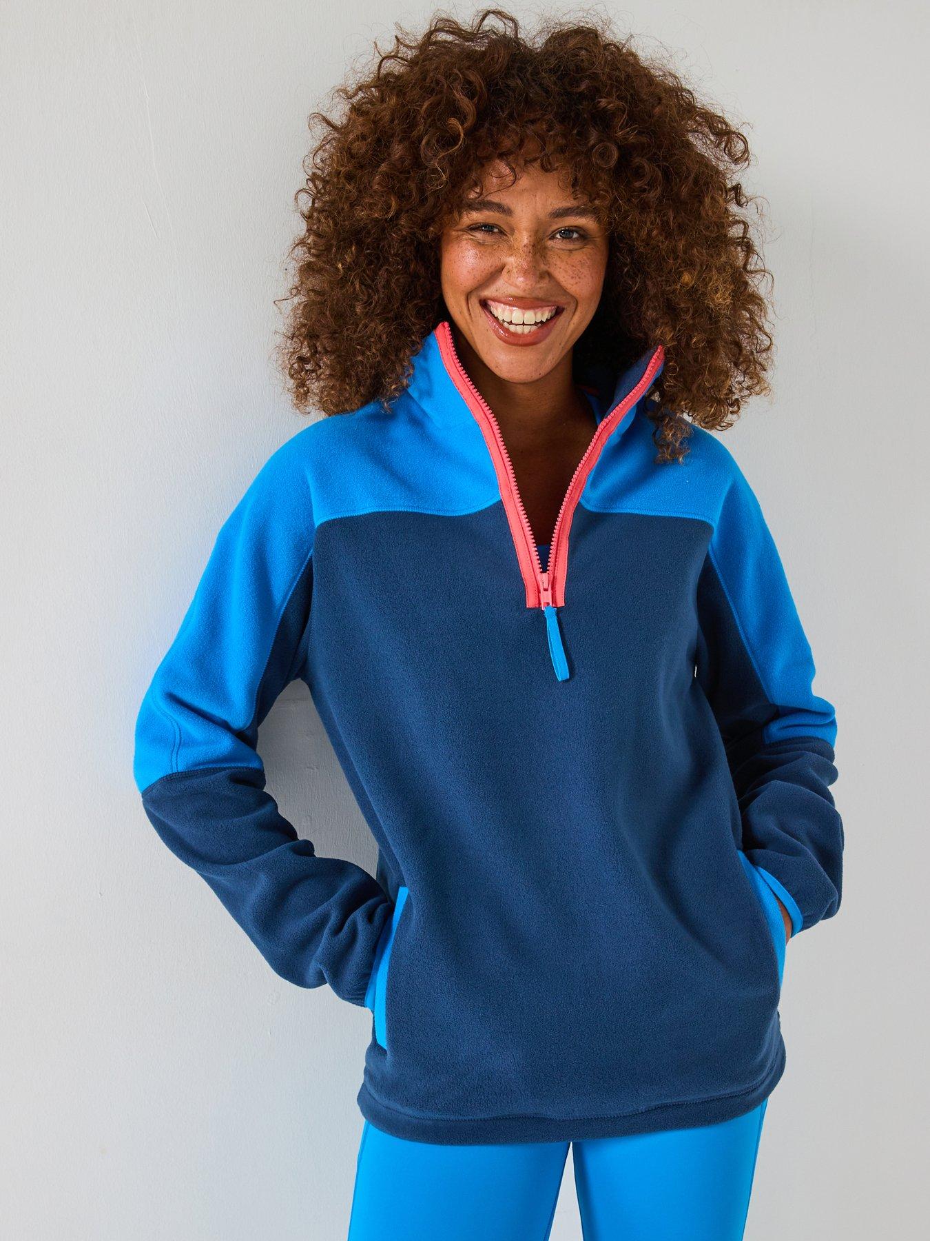 undefined Womens Training Half Zip Polar Fleece - Petrol - Blue