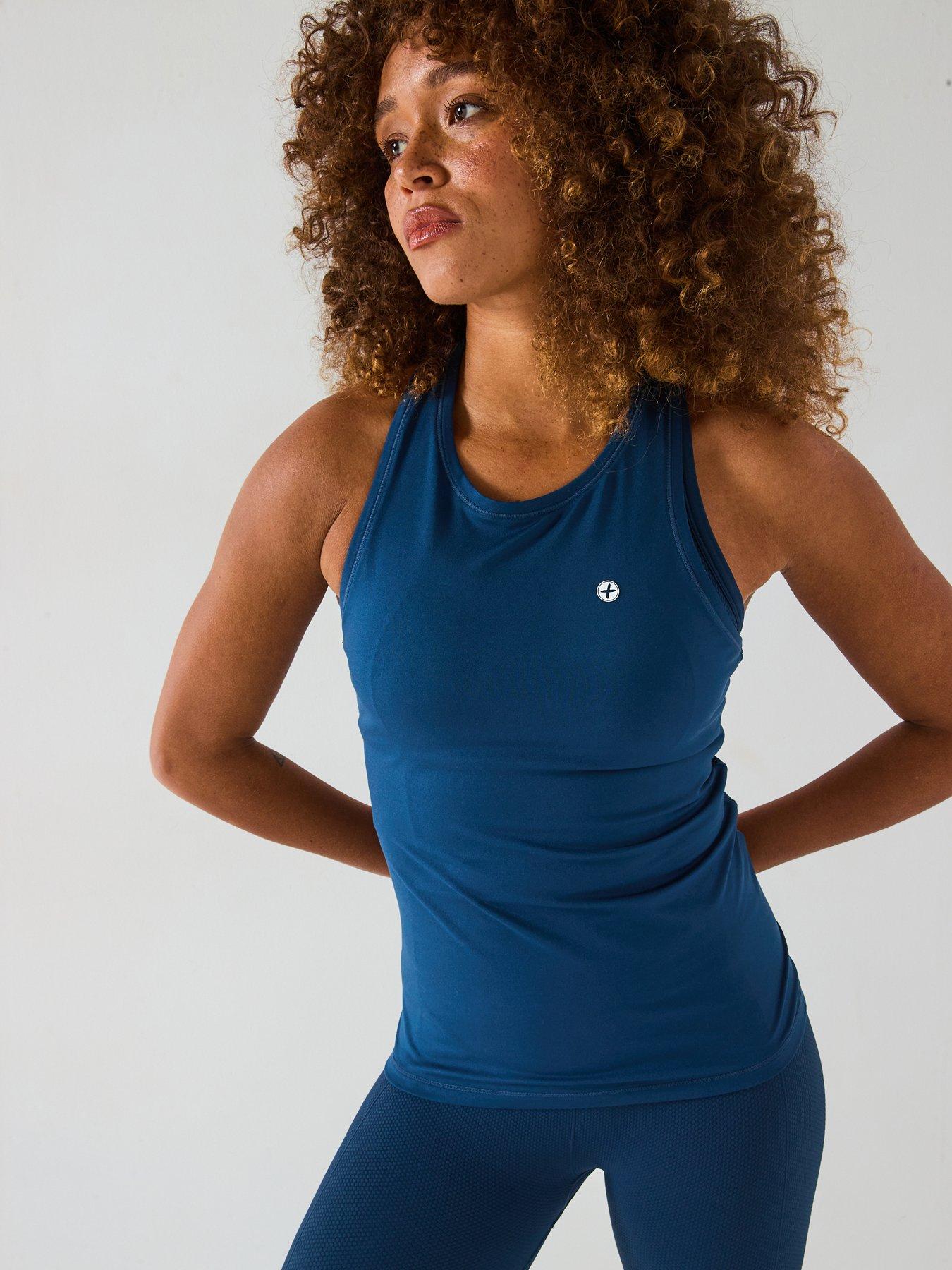 undefined Womens Training Relentless Racerback Vest - Blue