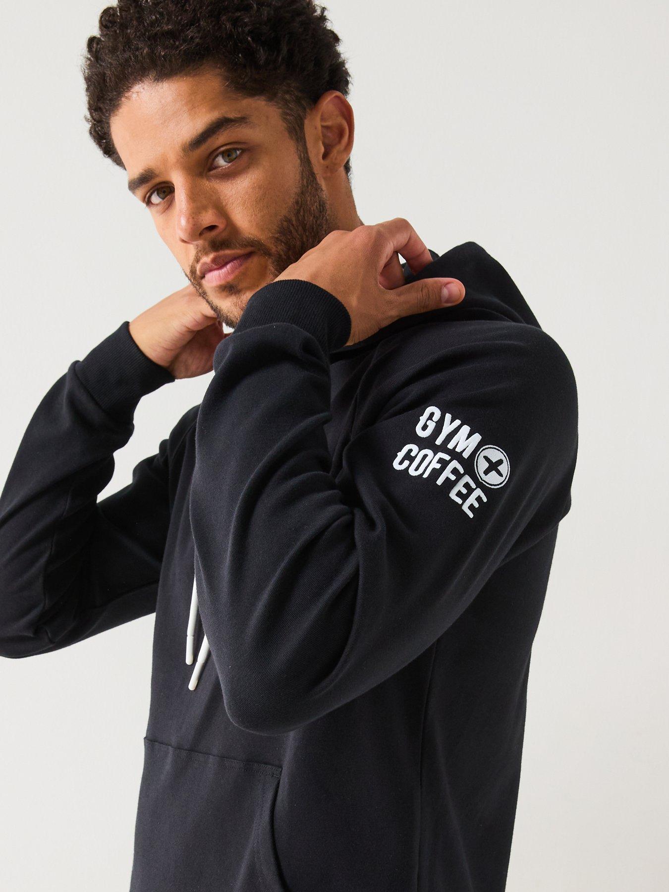 Image 4 of 5 of Gym + Coffee Men's Training Chill Hoodie - Black