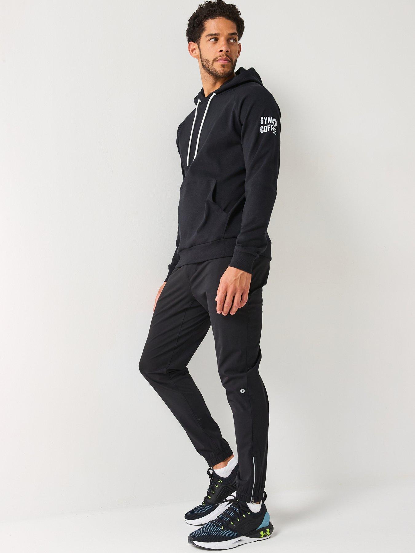 Image 5 of 5 of Gym + Coffee Men's Training Chill Hoodie - Black