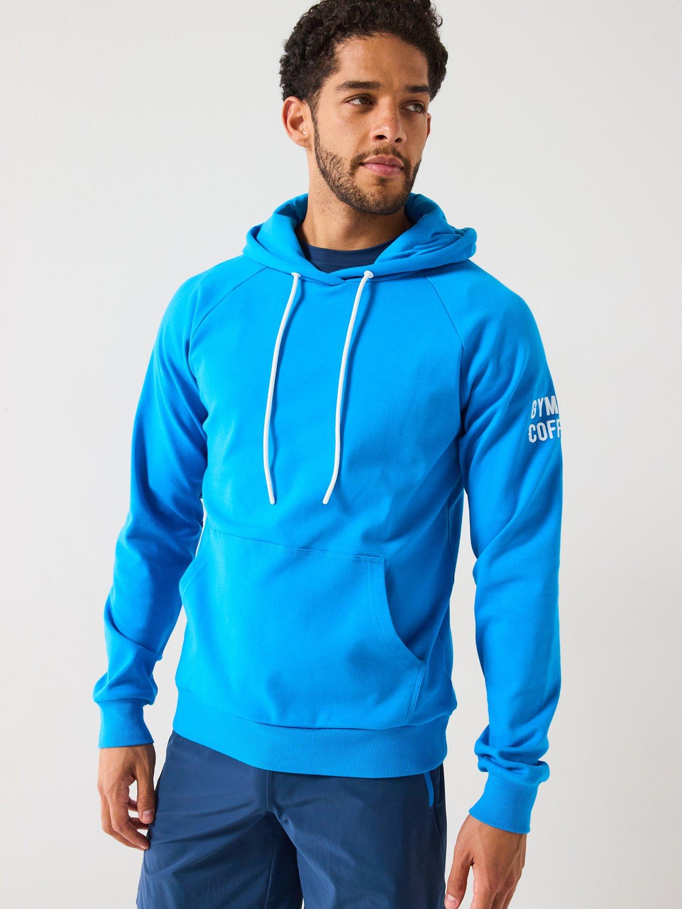 Gym Coffee Men's Training Chill Hoodie Blue Very