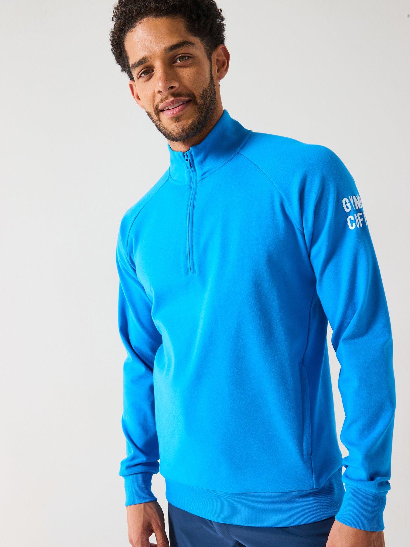 undefined Men's Training Chill Half Zip - Blue
