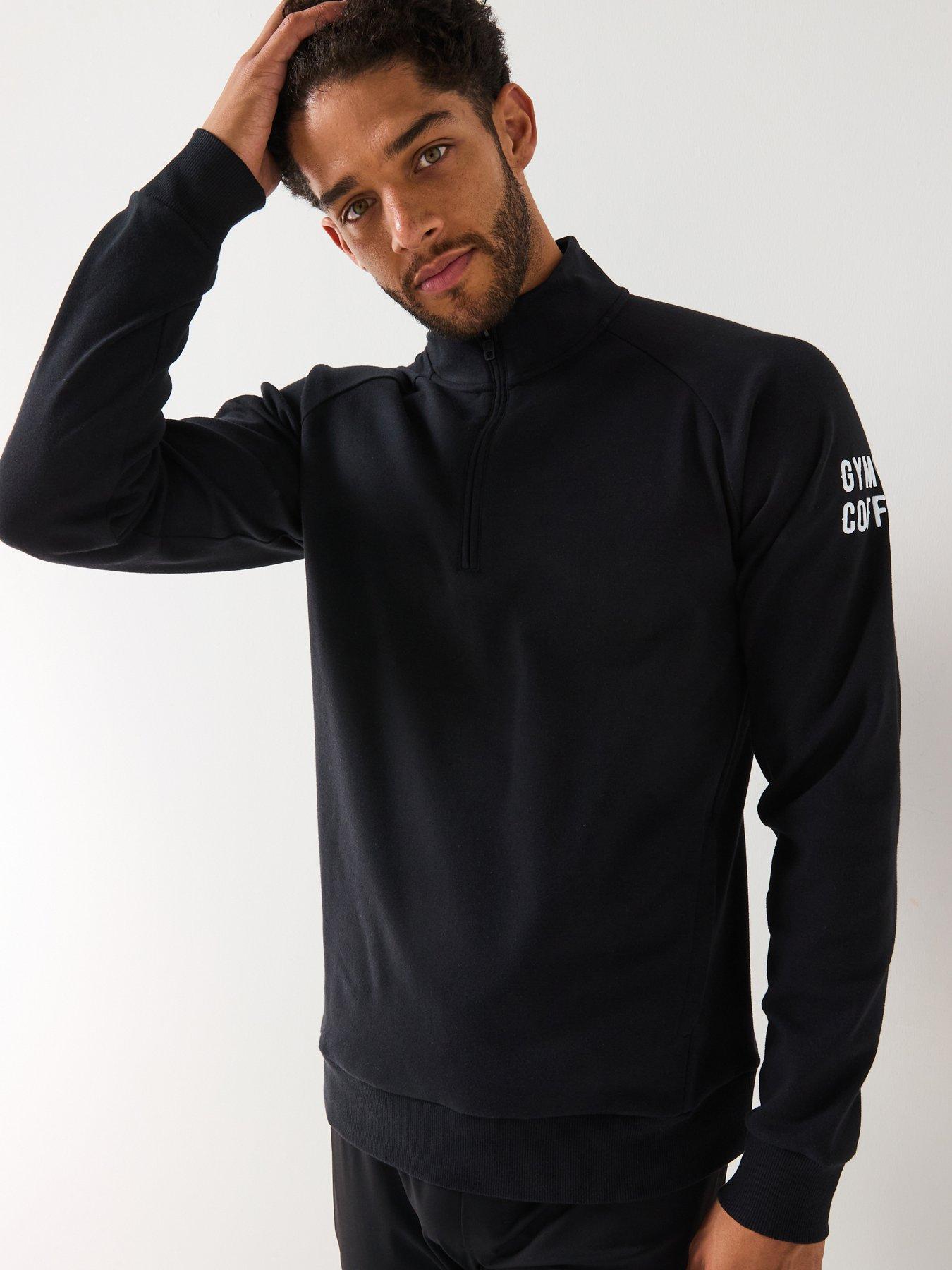 undefined Men's Training Chill Half Zip - Black