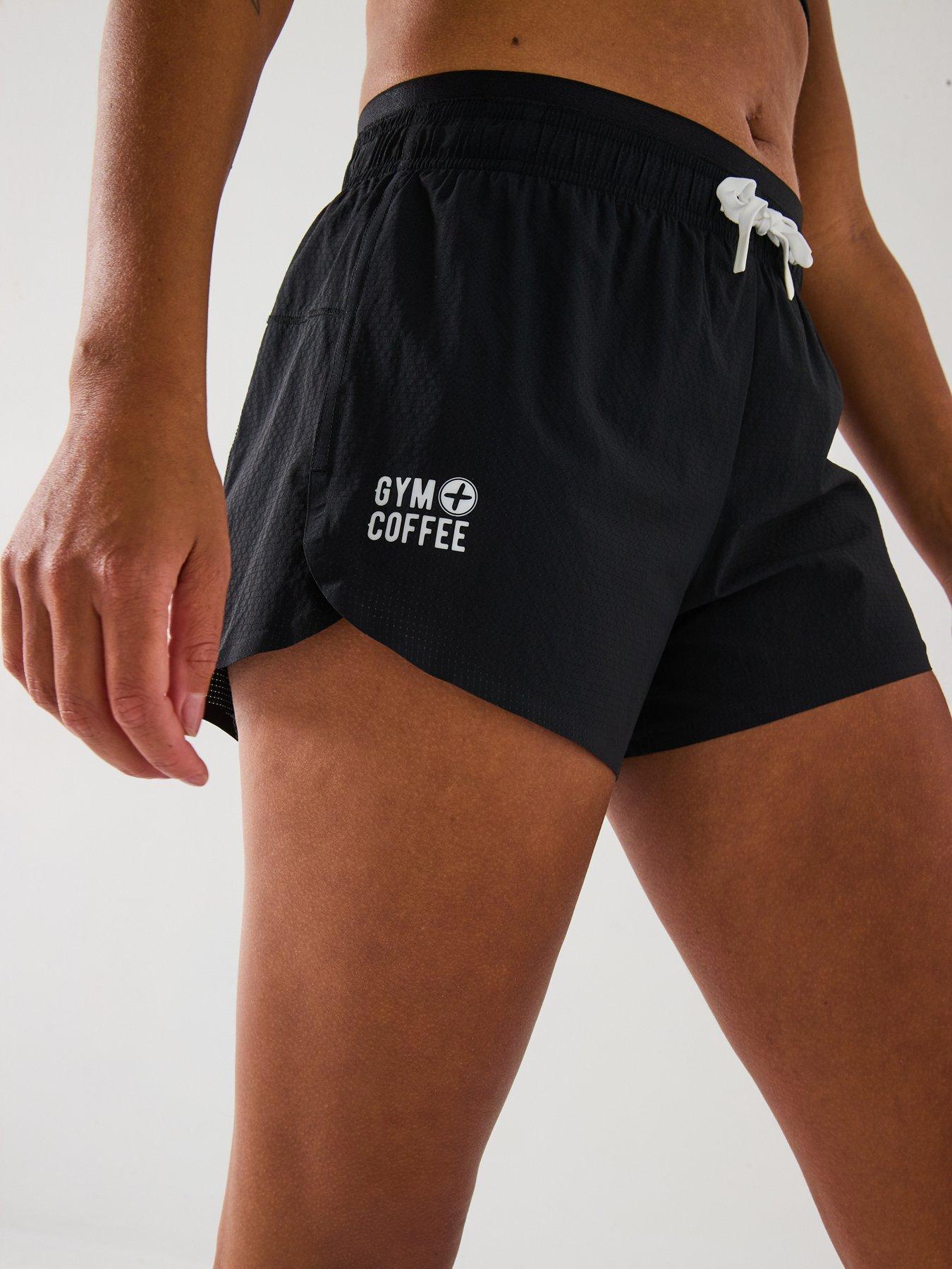 Image 4 of 6 of Gym + Coffee Womens Training Ripstop Short - Black