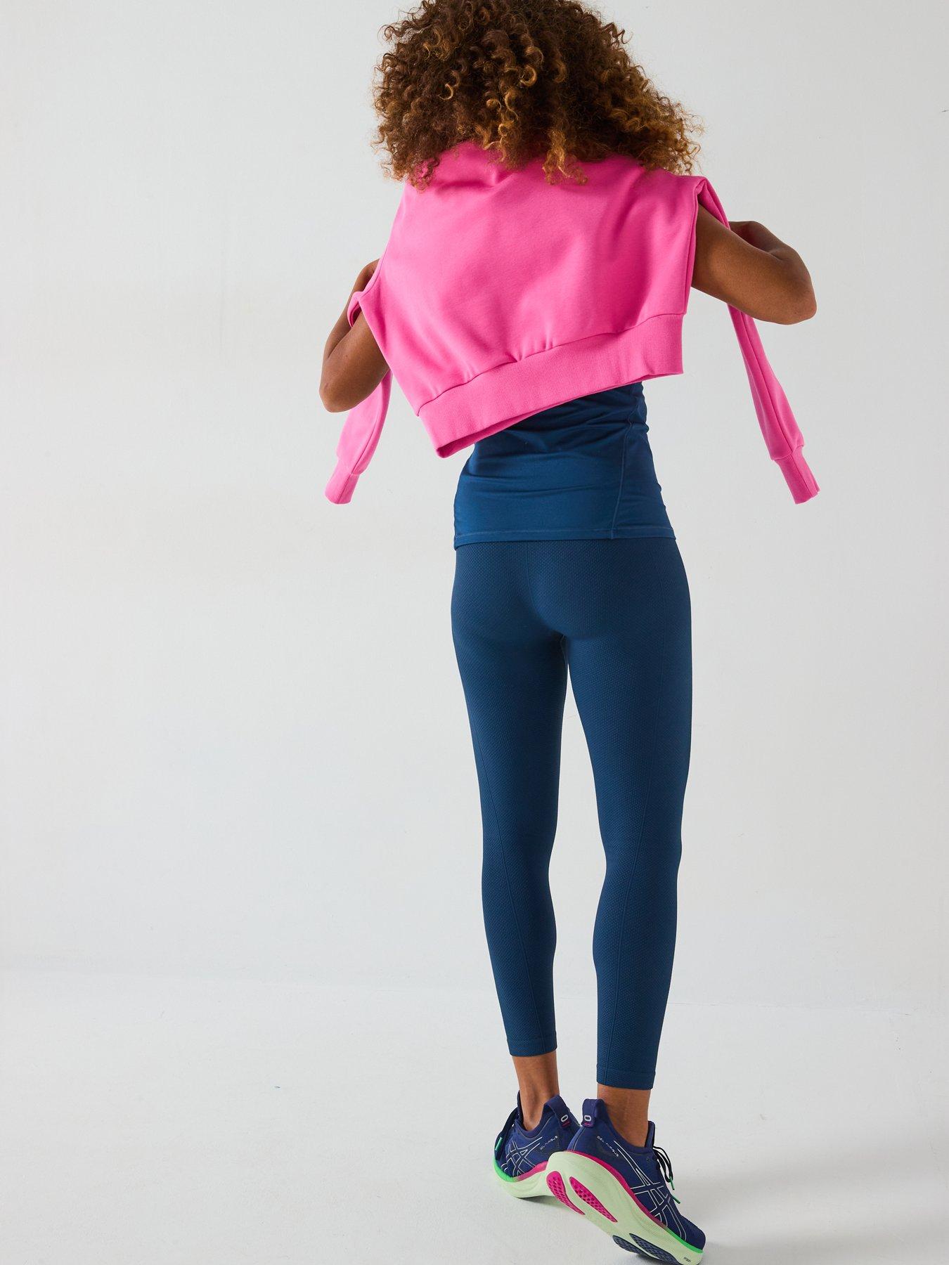 Image 6 of 6 of Gym + Coffee Womens Training Ribbed Quarter Zip - Pink