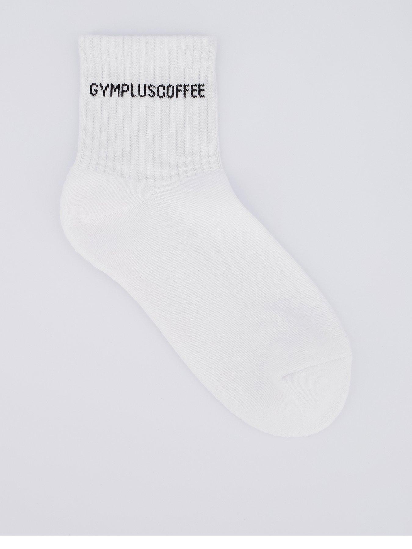 undefined Quarter Length Everyday Socks - White