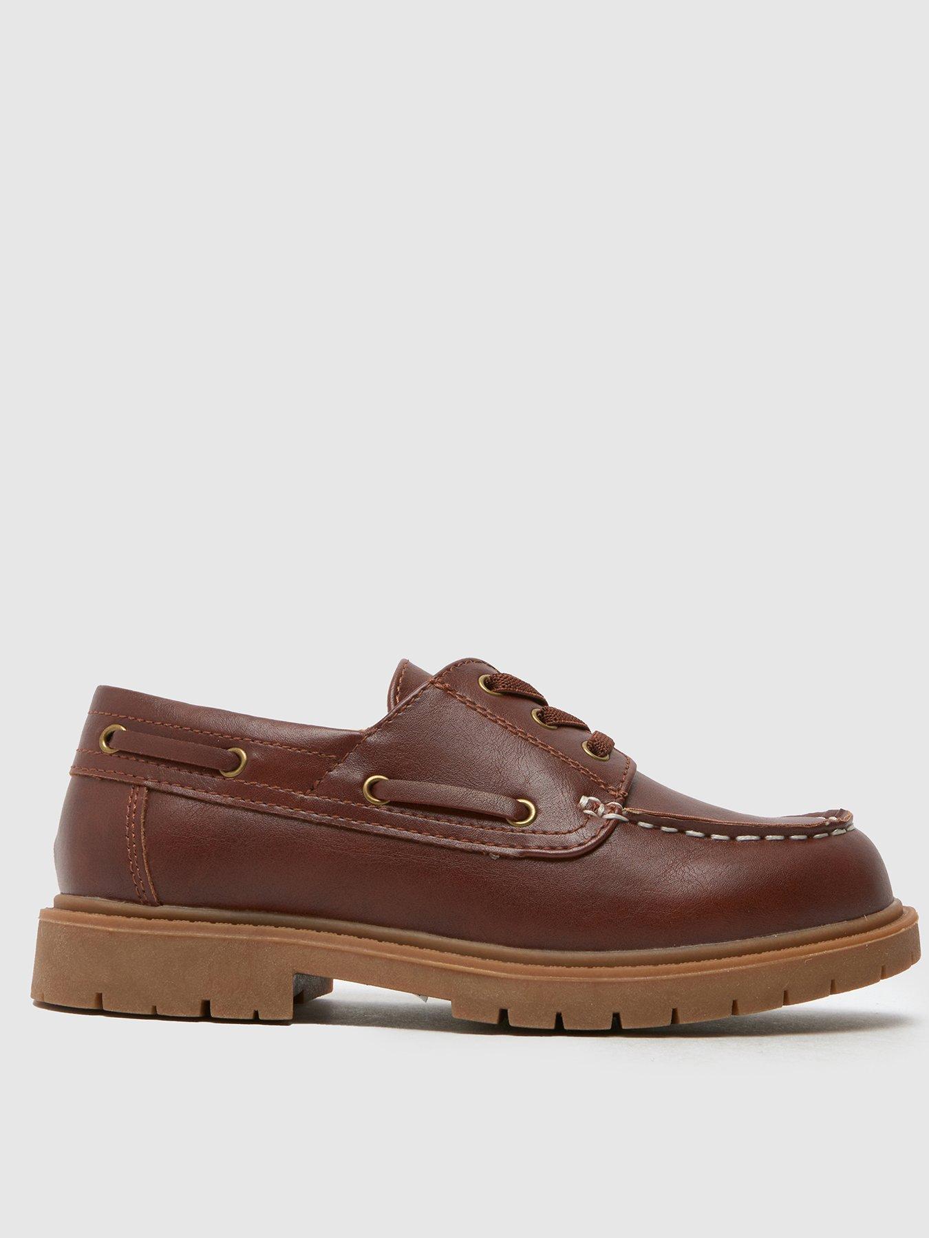 Schuh Lance Junior Boat Shoe - Brown