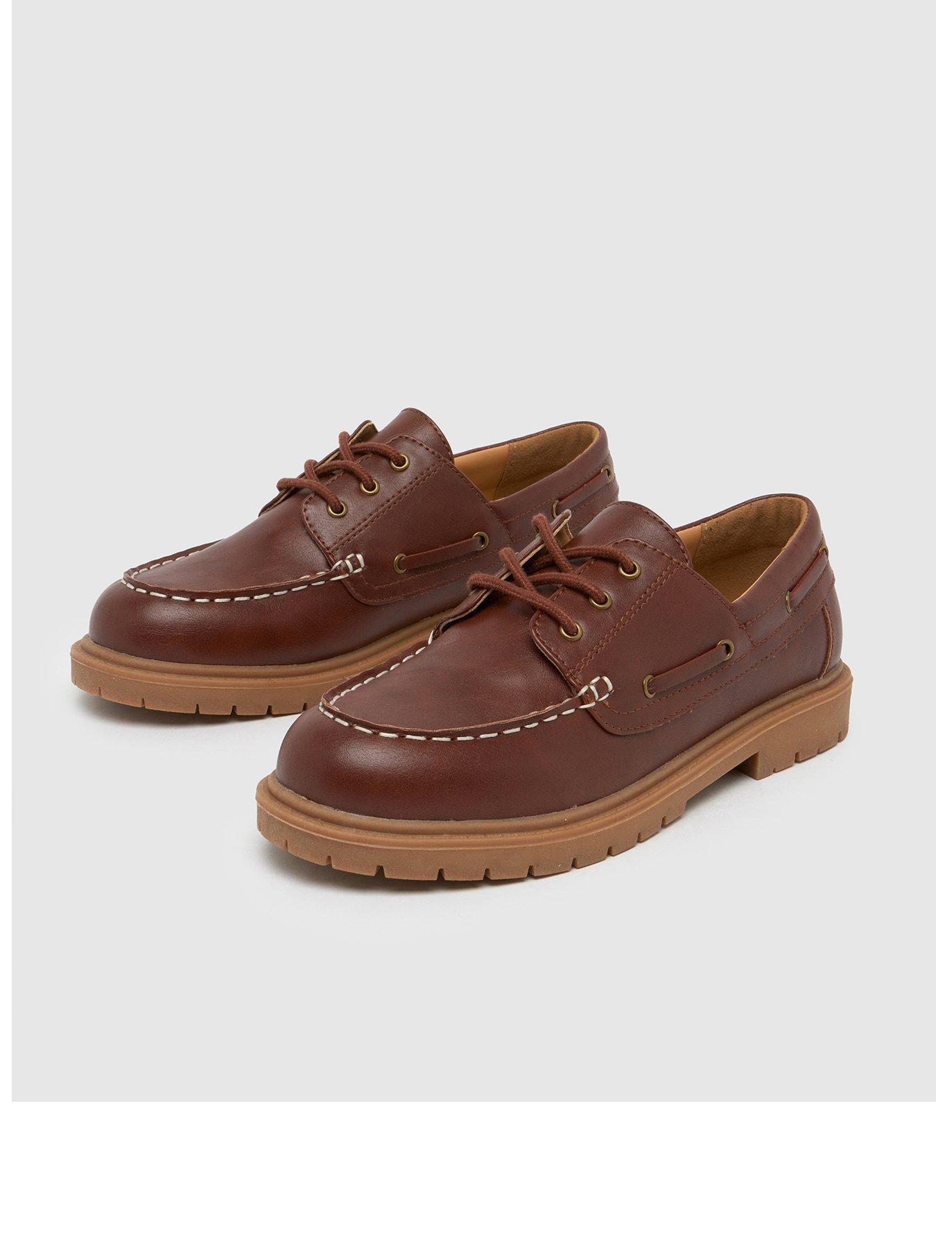 Image 3 of 4 of Schuh Lance Youth Boat Shoe - Brown