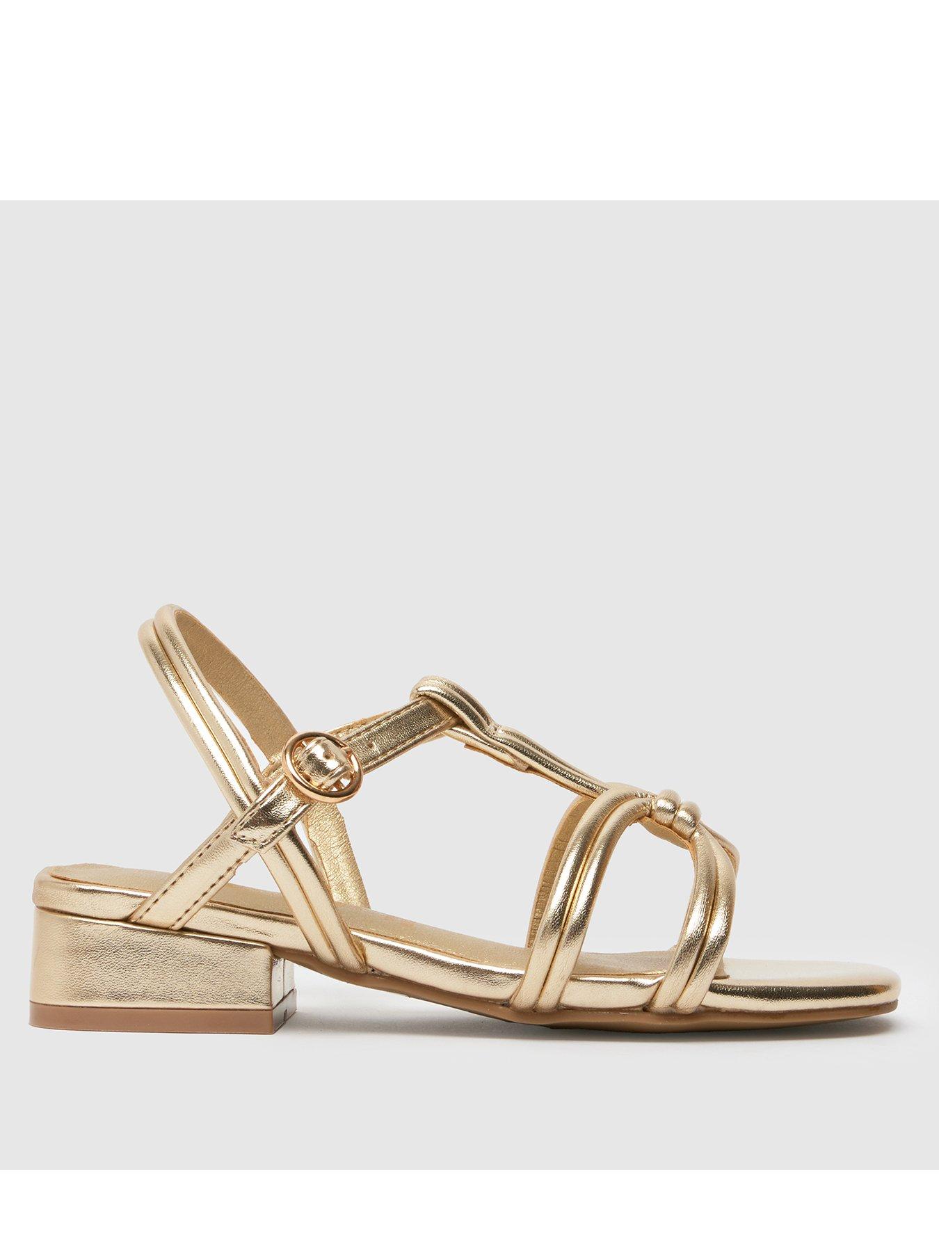 undefined Junior Tova Block Heel Sandals - Gold