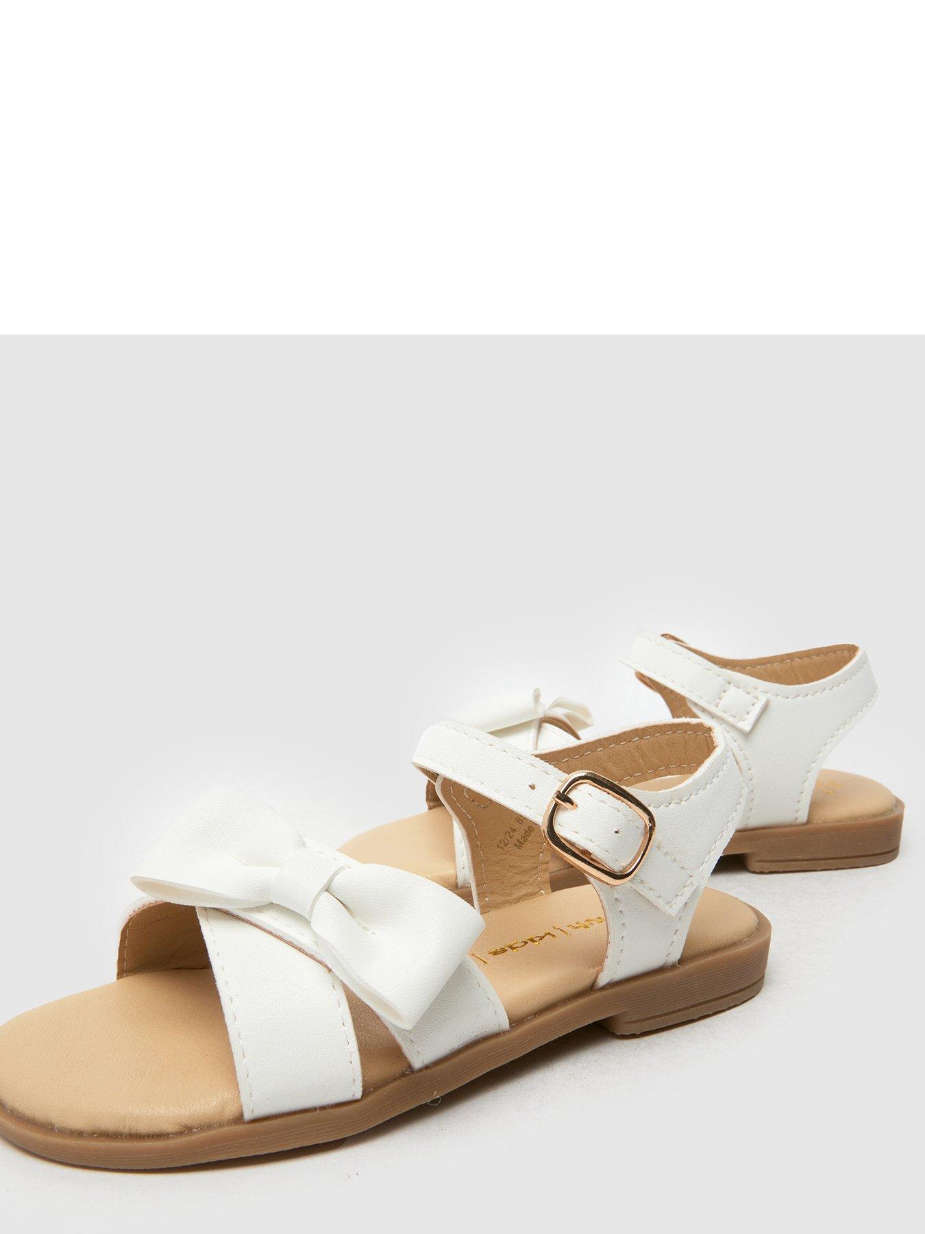 Image 4 of 4 of Schuh Toddler Tinker Bow Sandal - White