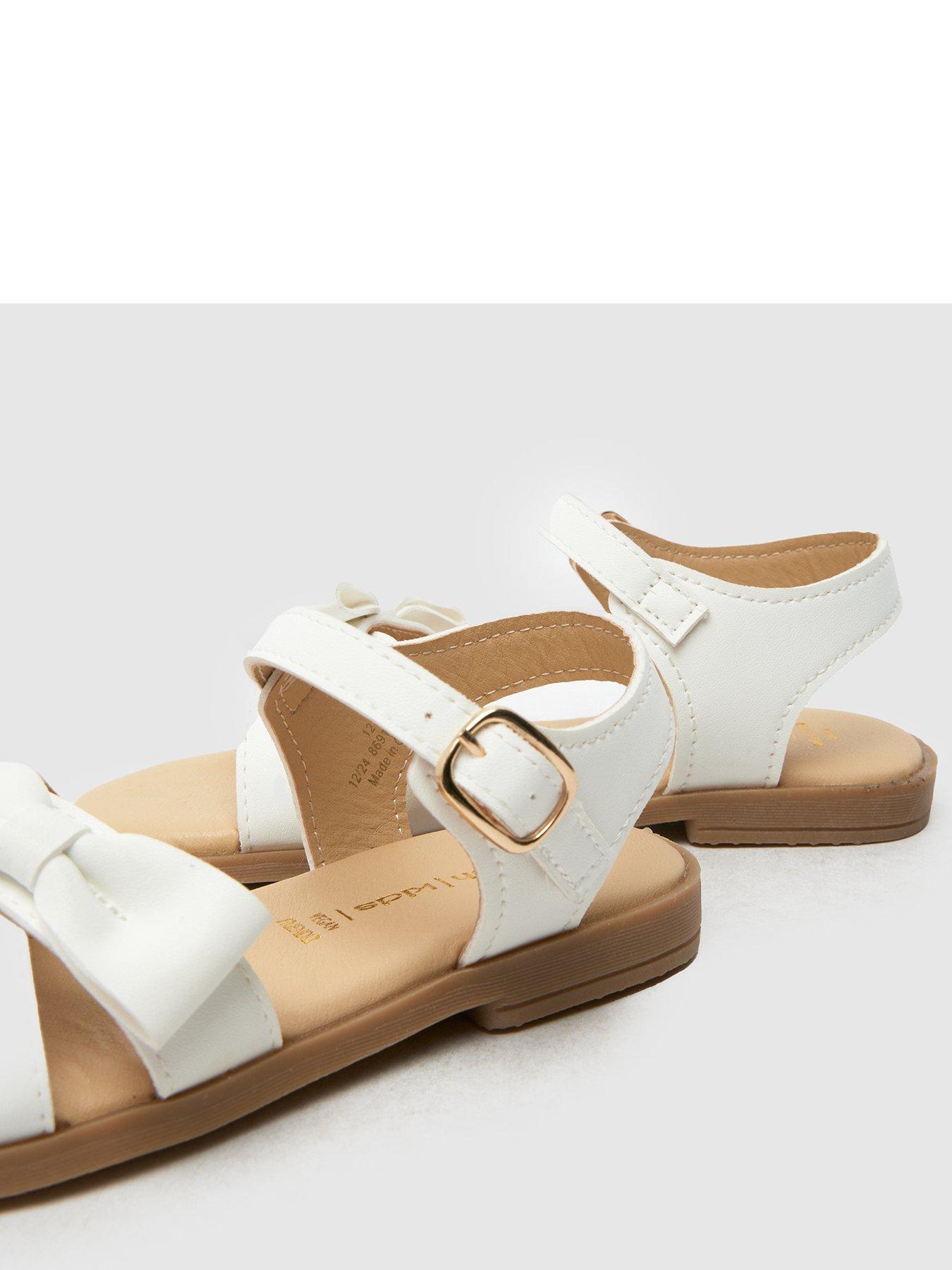Image 4 of 4 of Schuh Junior Tinker Bow Sandal - White