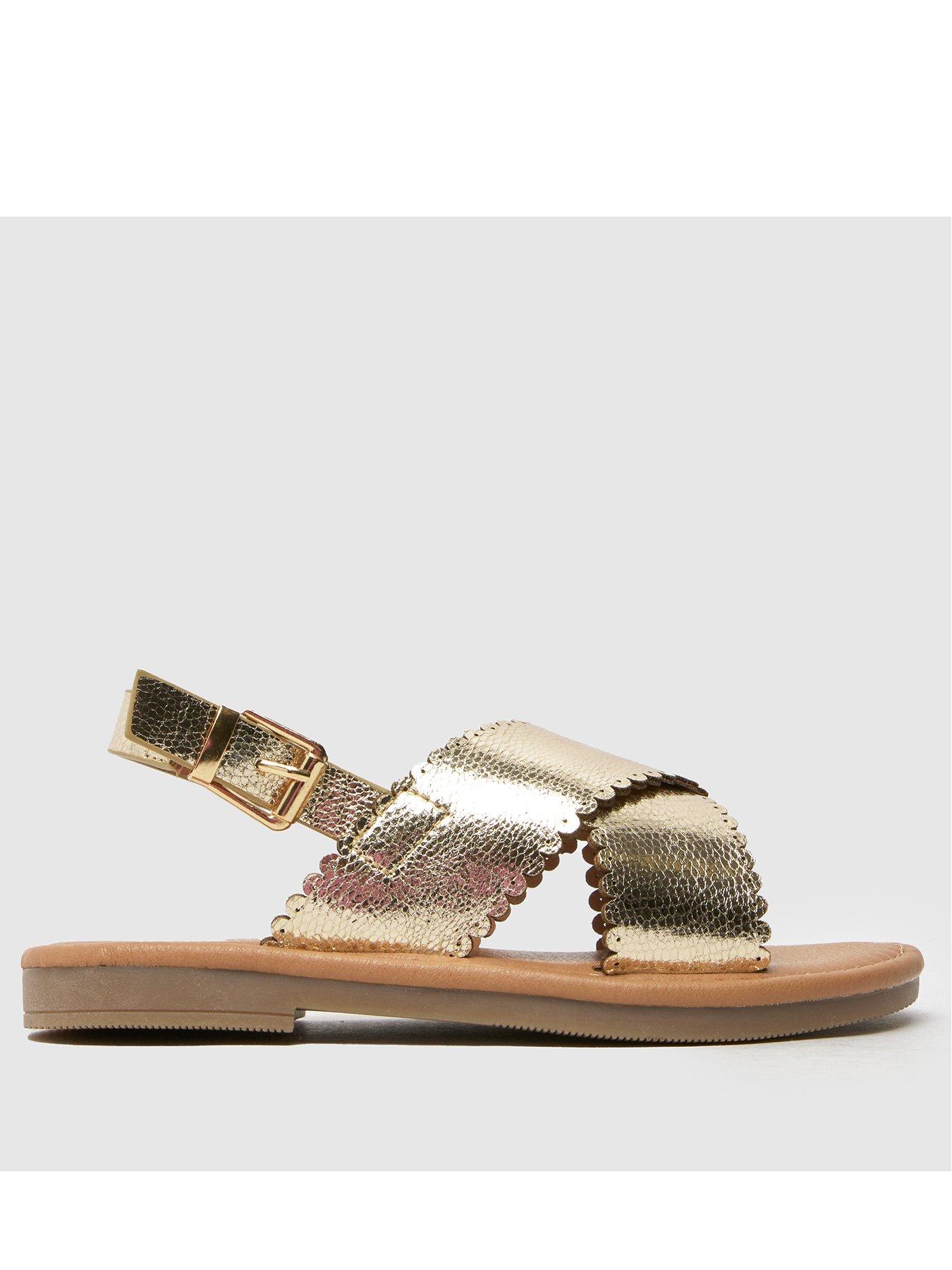 undefined Junior Tinley Flat Sandals - Gold