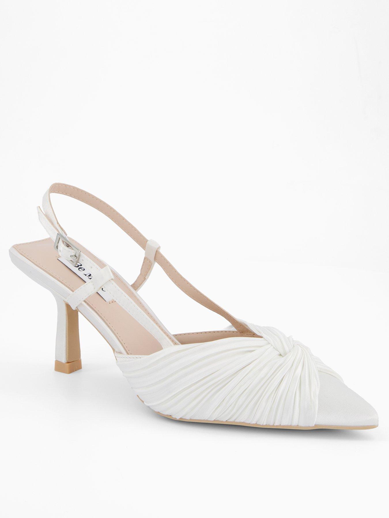Raid Elari Knot Detail Kitten Heeled Shoes - Ivory