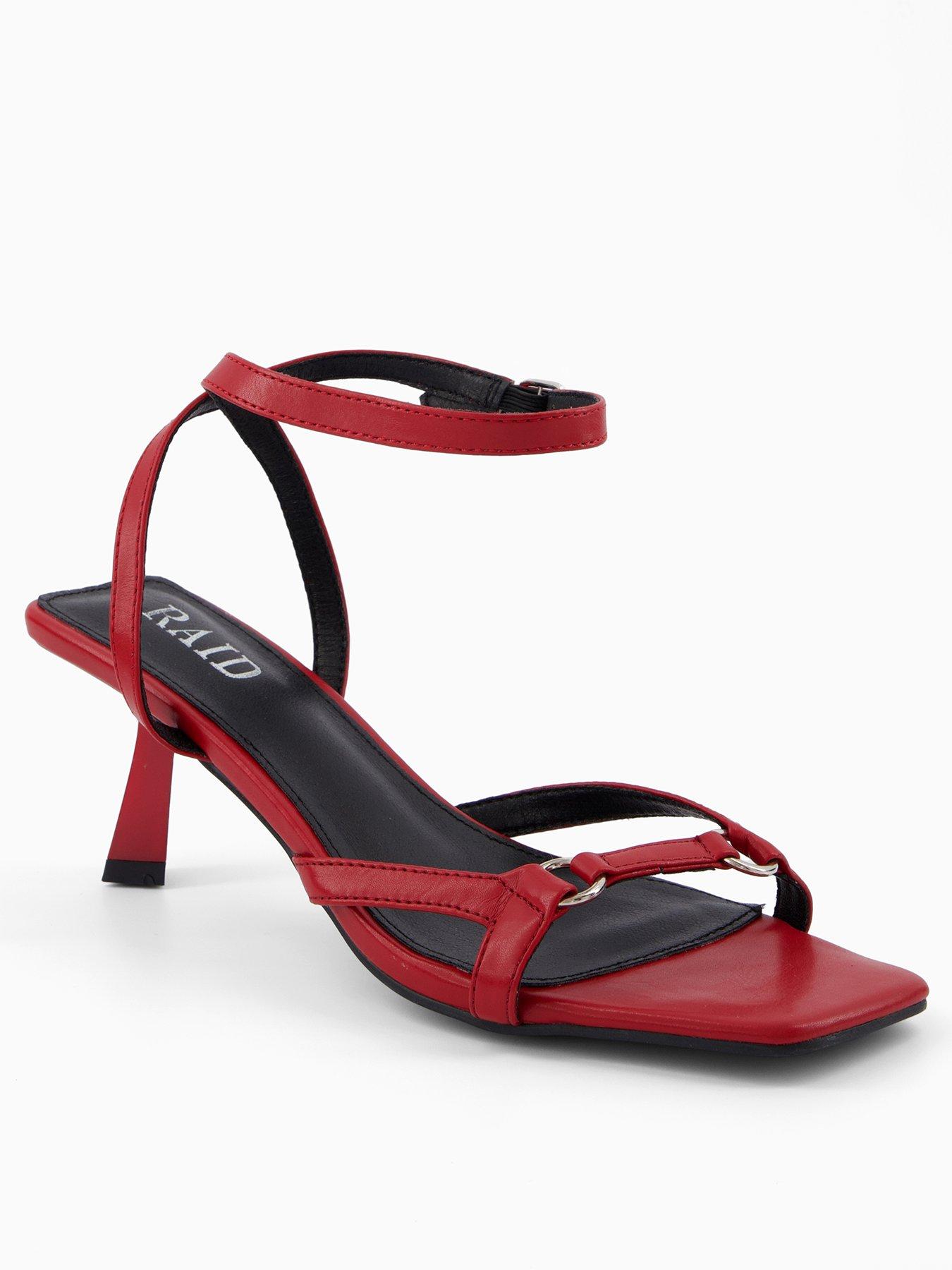 undefined Macie Mid Heel  Sandal - Red