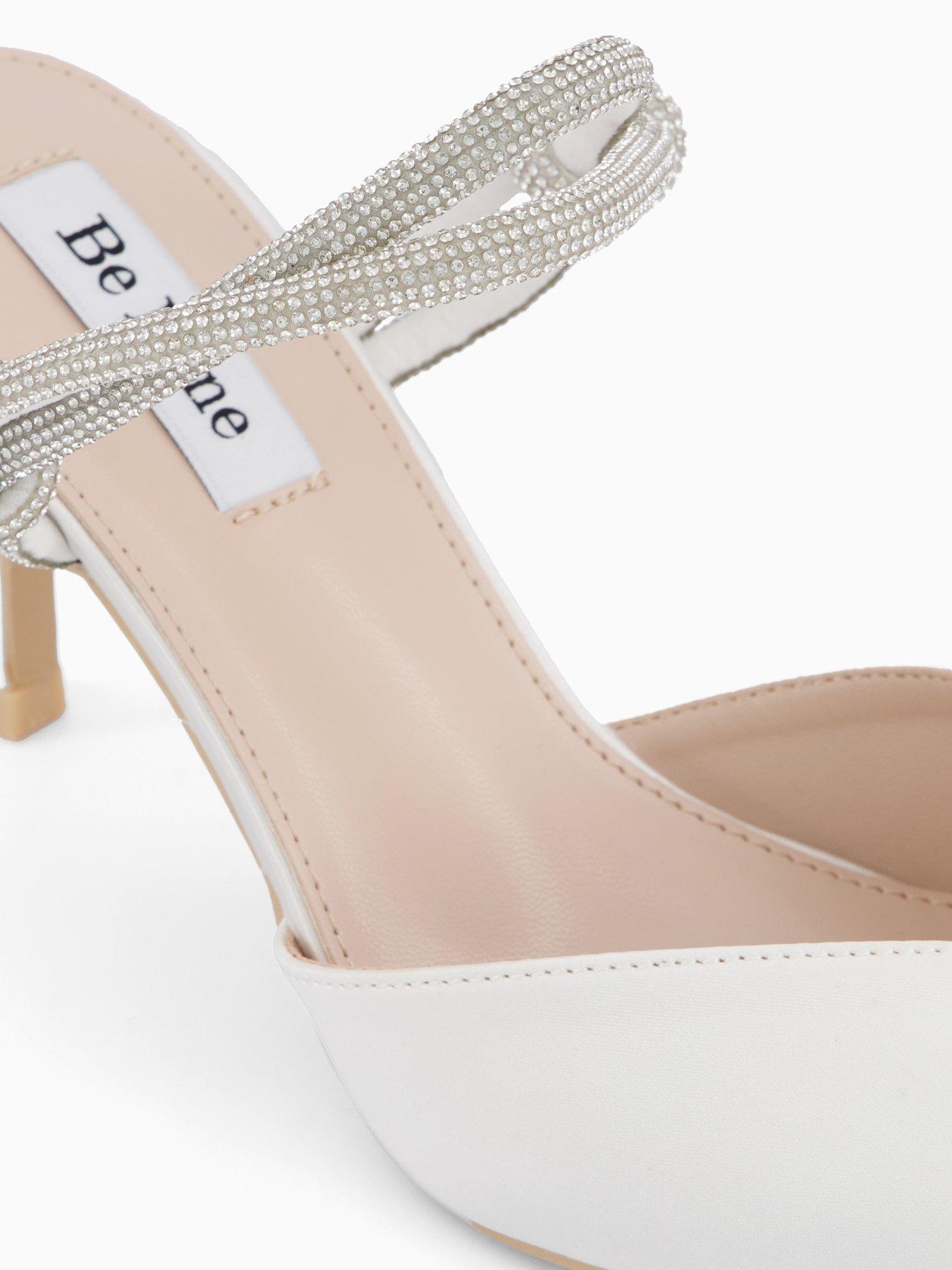 Image 5 of 7 of Raid Diella Embellished Strap Heeled Shoes - Ivory