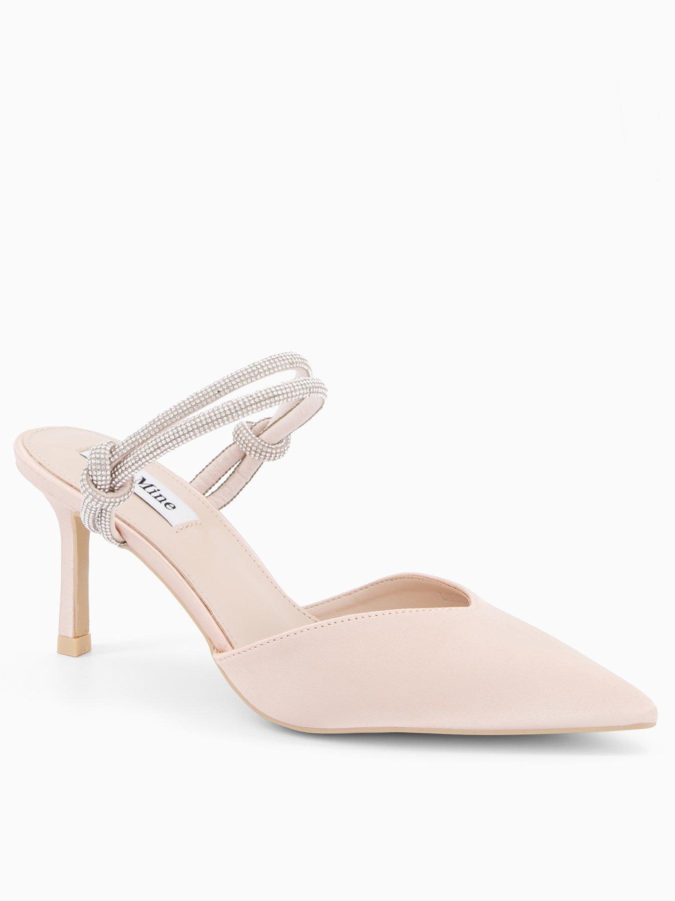 undefined Diella Embellished Strap Heeled Shoes - Blush