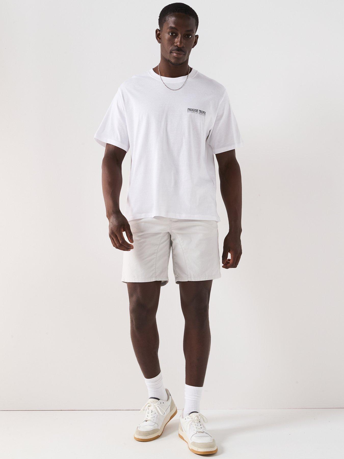 Image 3 of 6 of Jack & Jones Botaniq Short Sleeve Crew Neck T-Shirt - White