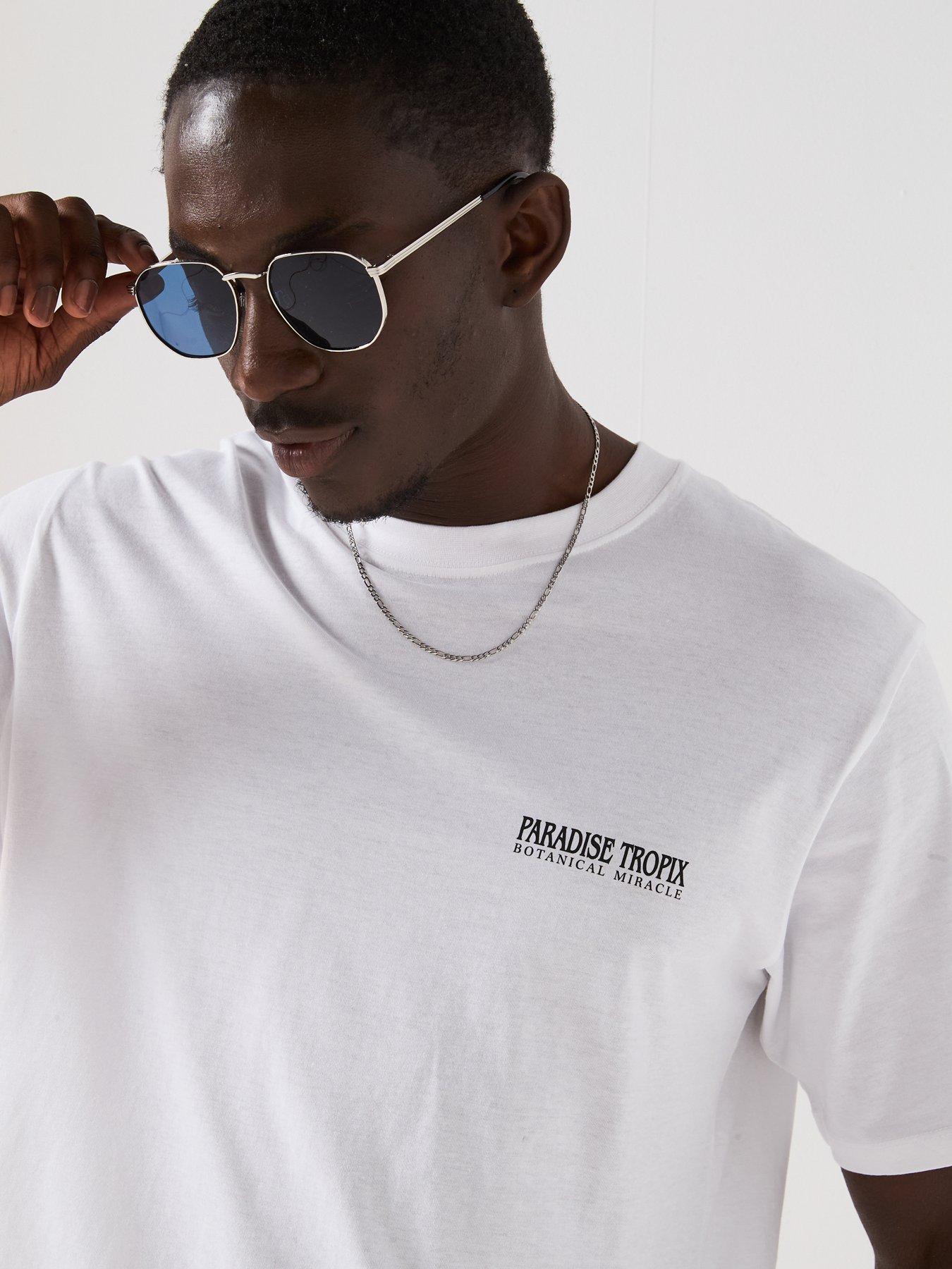 Image 4 of 6 of Jack & Jones Botaniq Short Sleeve Crew Neck T-Shirt - White