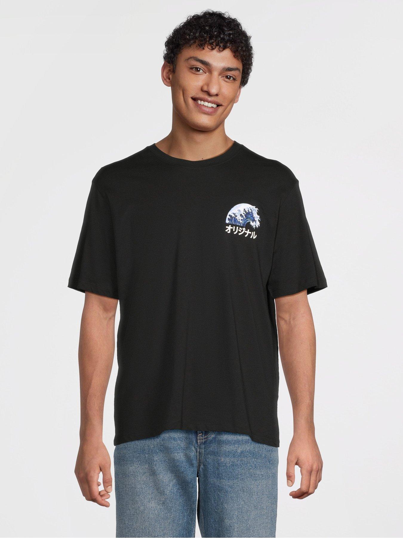 undefined Fuji Short Sleeve Crew Neck T-Shirt - Black