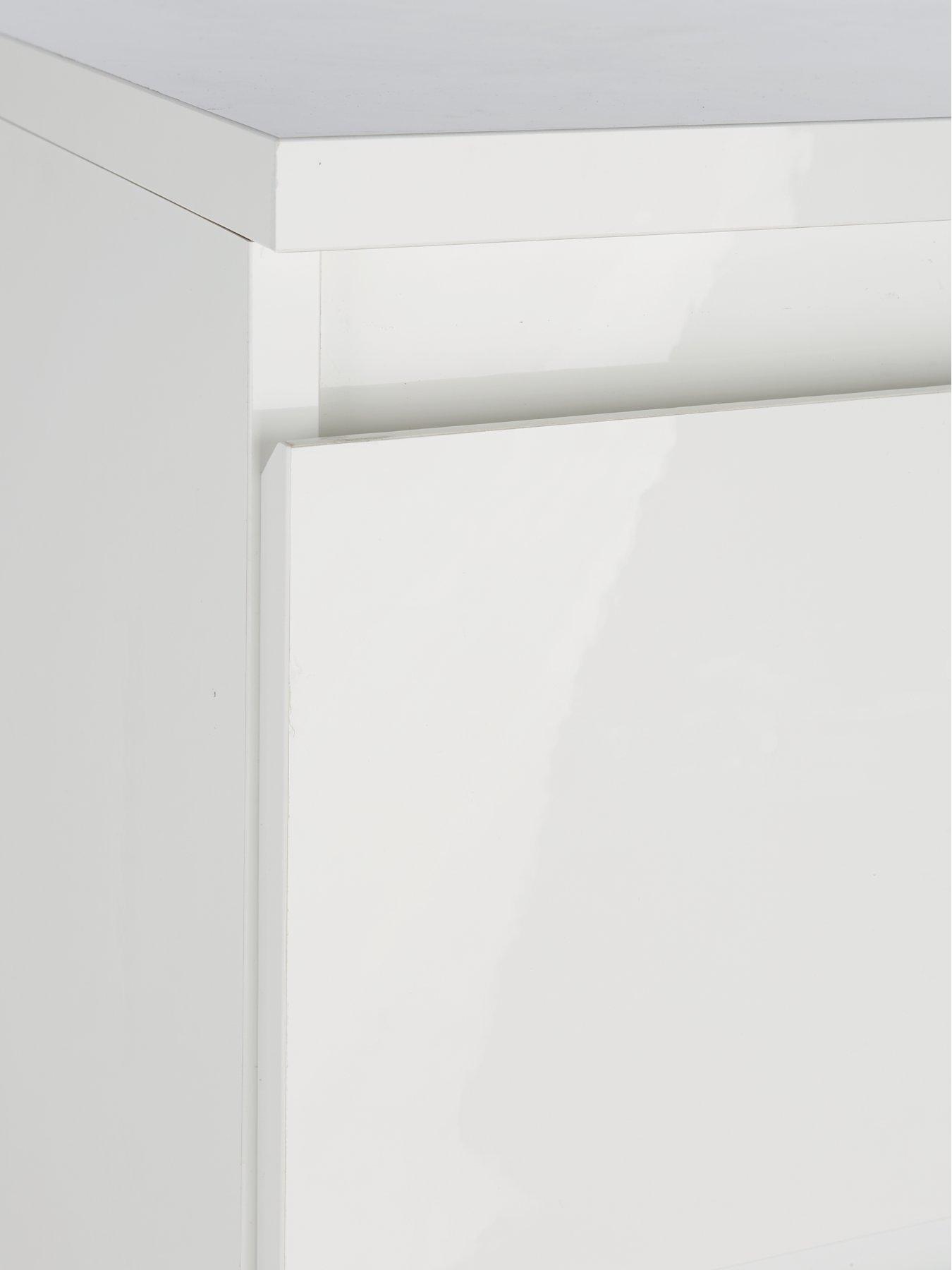 Image 6 of 6 of The Very Collection Layton Gloss 6 Drawer Chest - White - FSC&reg; Certified