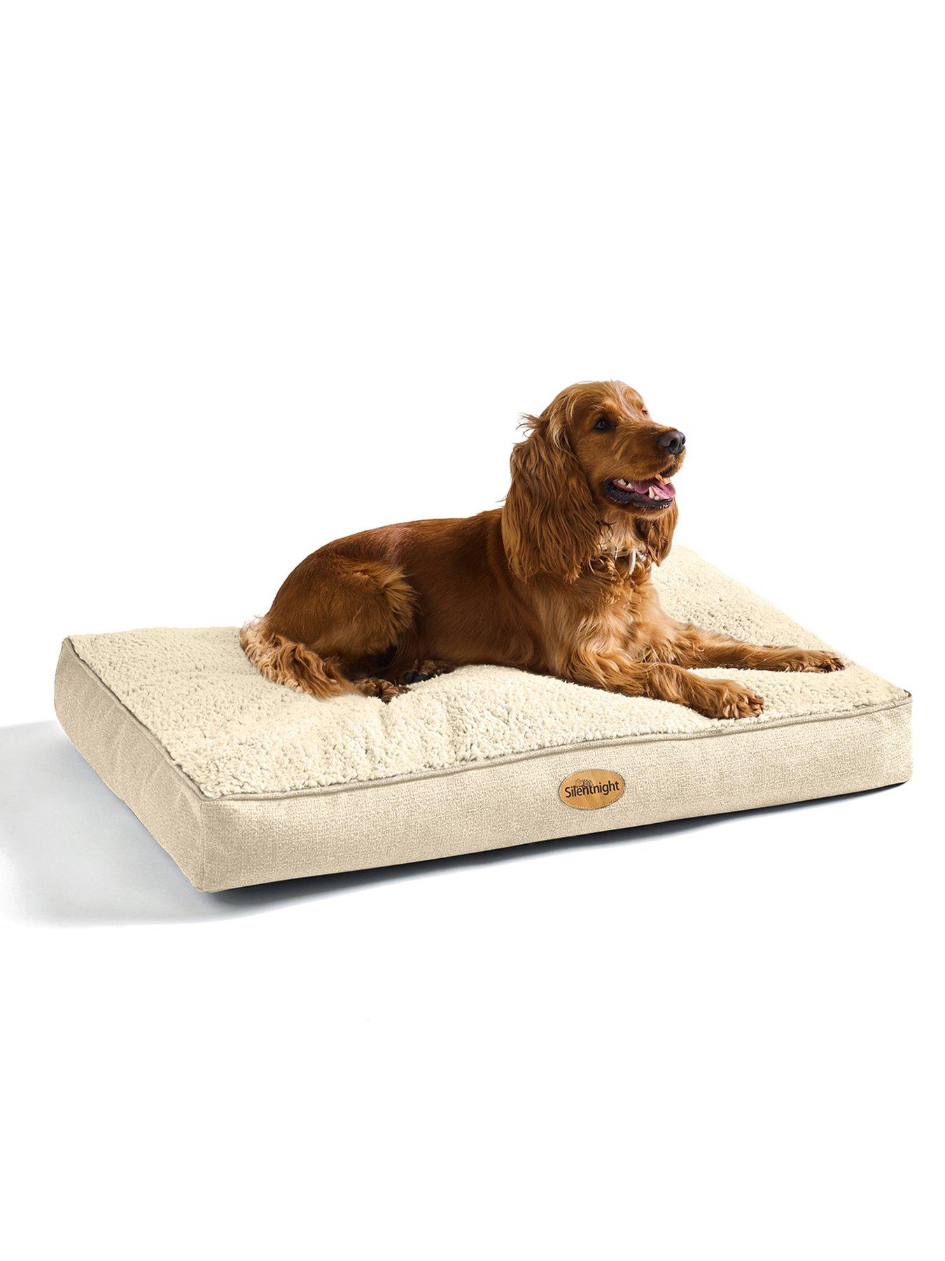 Product photograph of Silentnight Ultrabounce Pet Bed - Large - Natural - Medium from very.co.uk