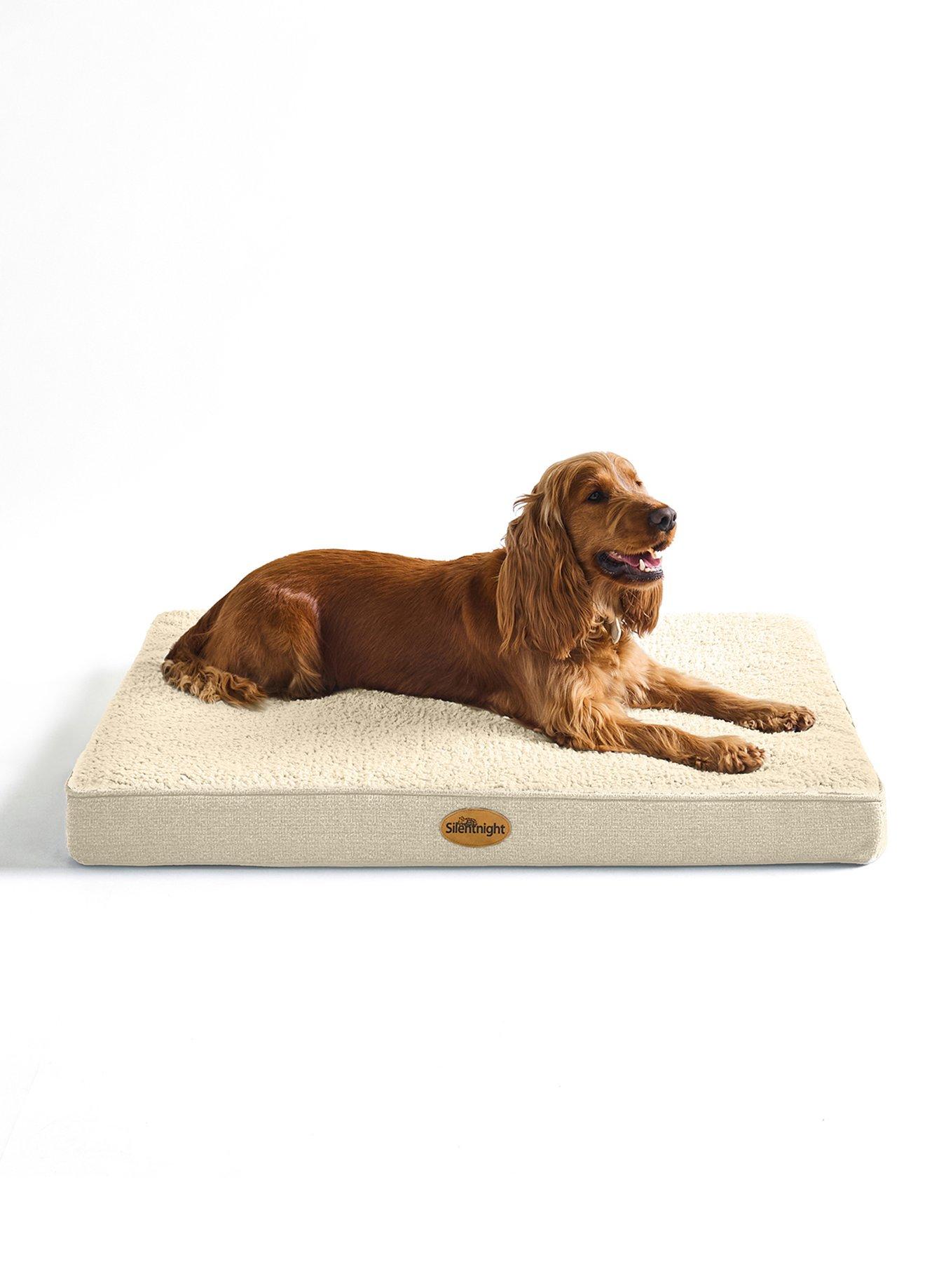 Product photograph of Silentnight Firm Support Crate Mattress Pet Bed - Extra Large - Natural - Extra Large from very.co.uk