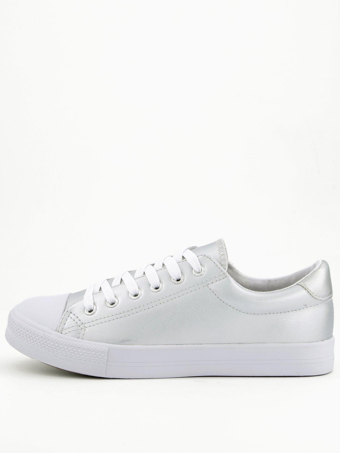 undefined Metallic Trainers - Silver
