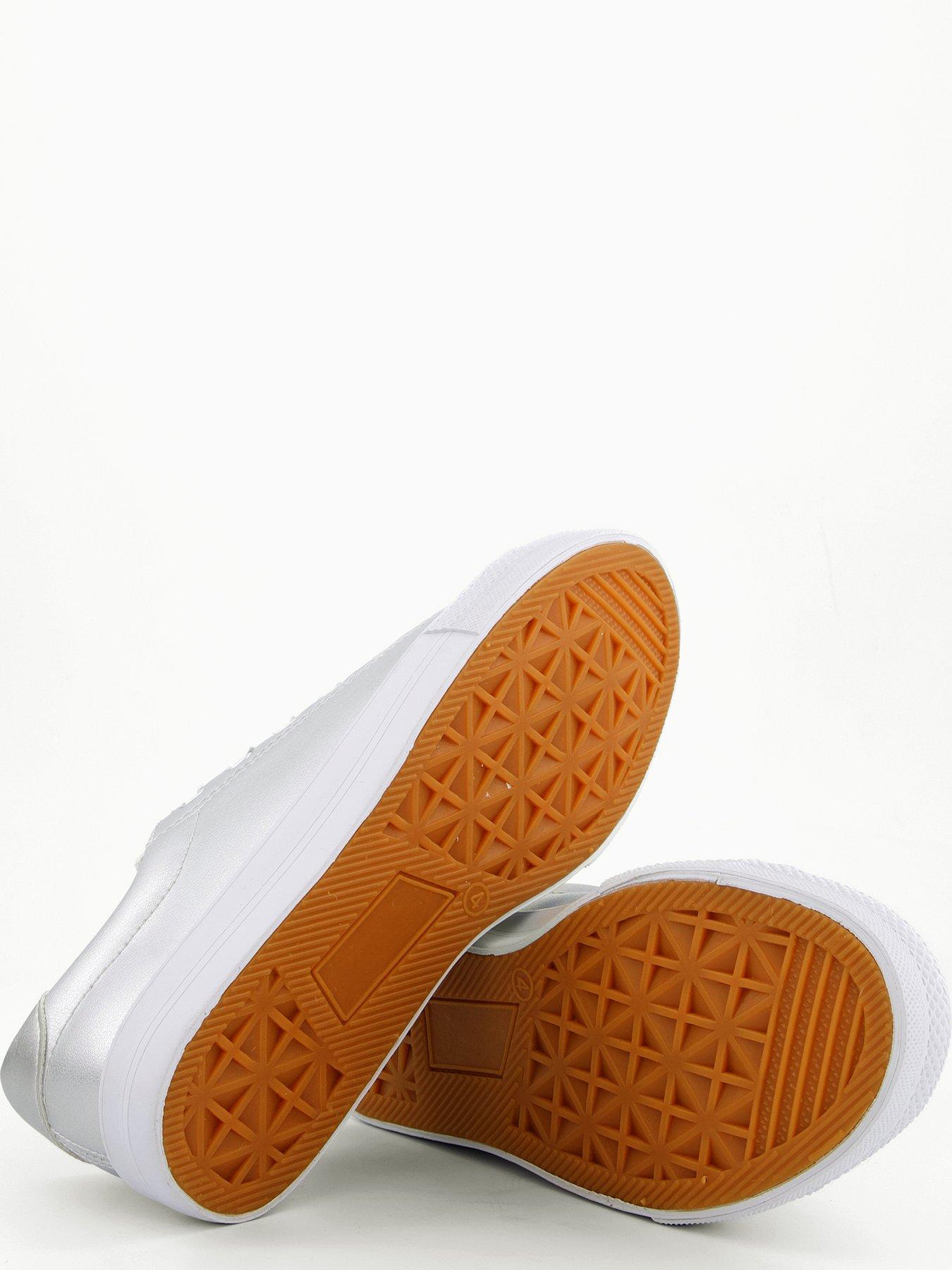 Image 4 of 7 of V by Very Metallic Trainers - Silver